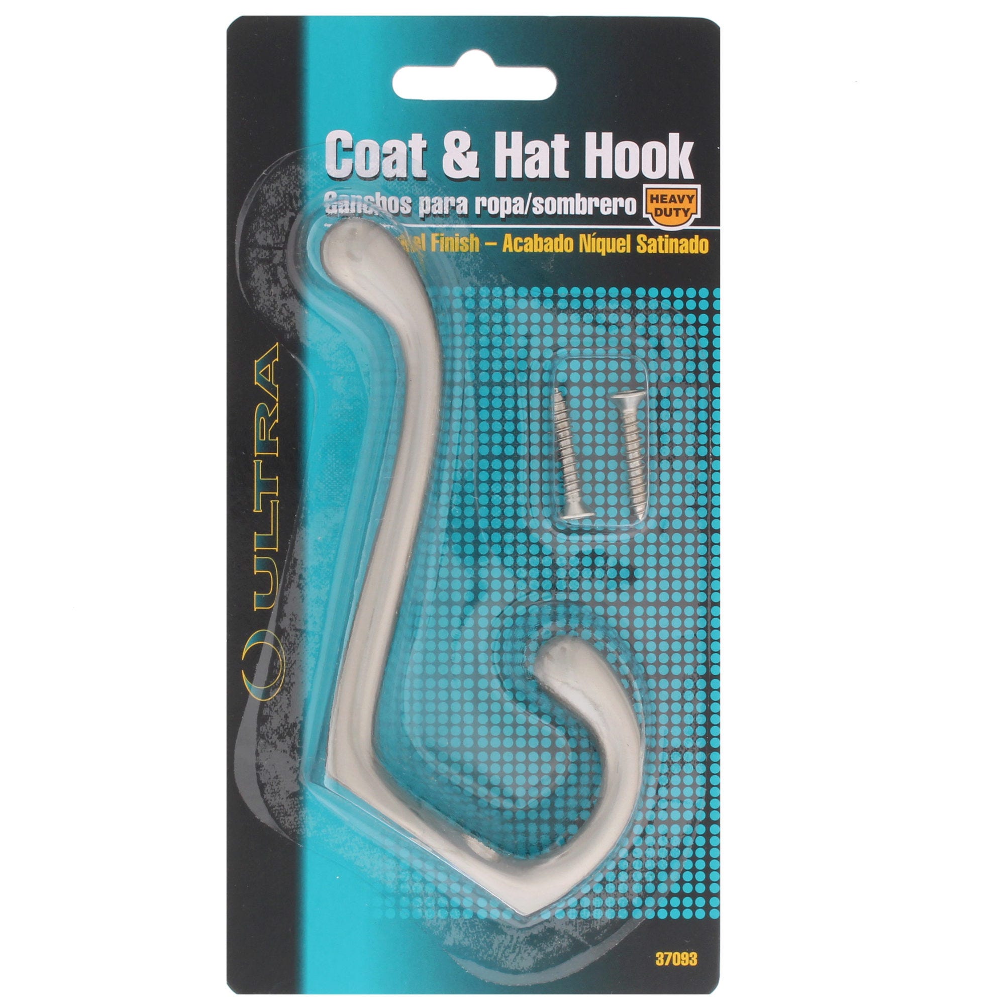 Ultra Hardware Satin Nickel Coat and Hat Hook - Qty 35