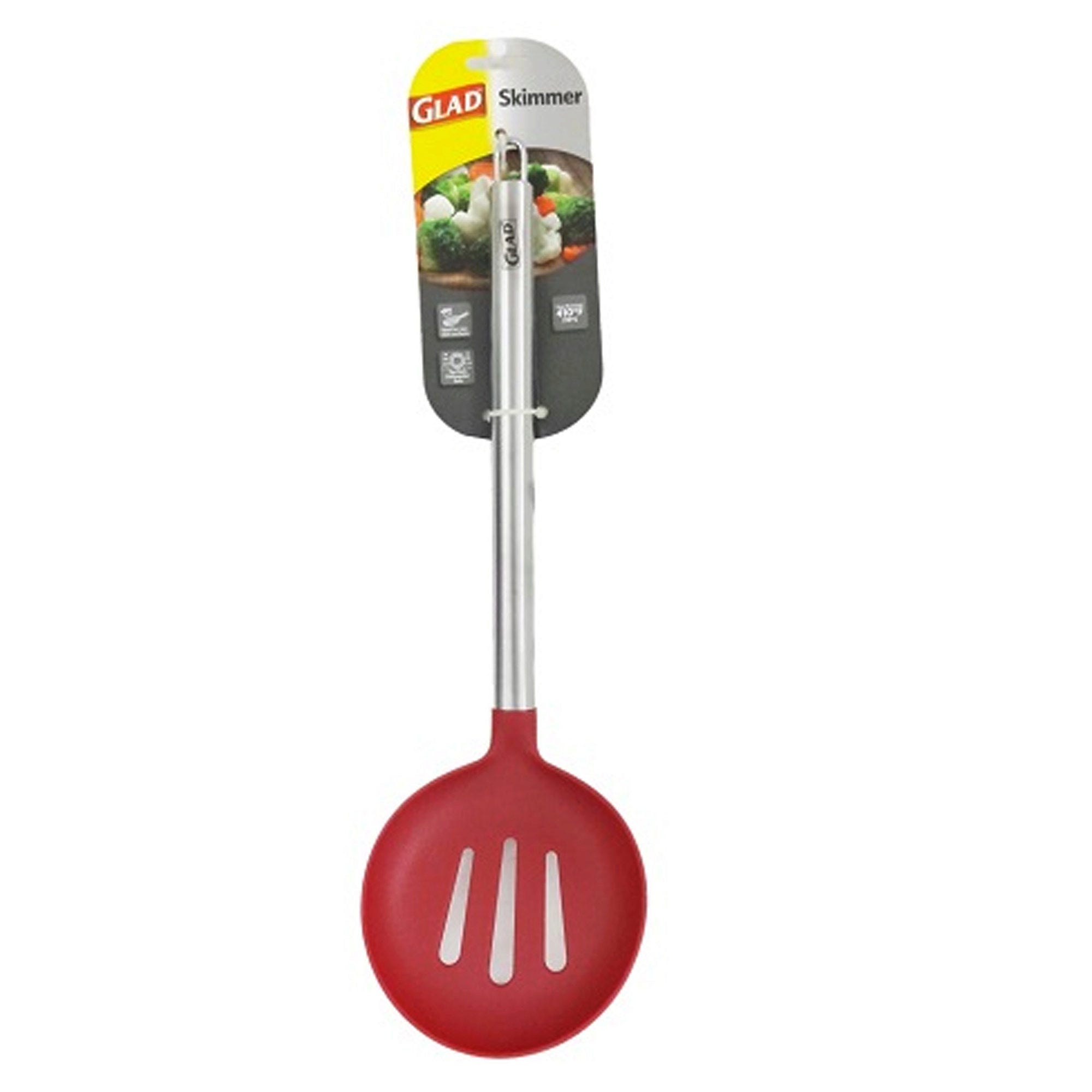 Glad Red Nylon Skimmer with Stainless Steel HANDLE - Qty 24