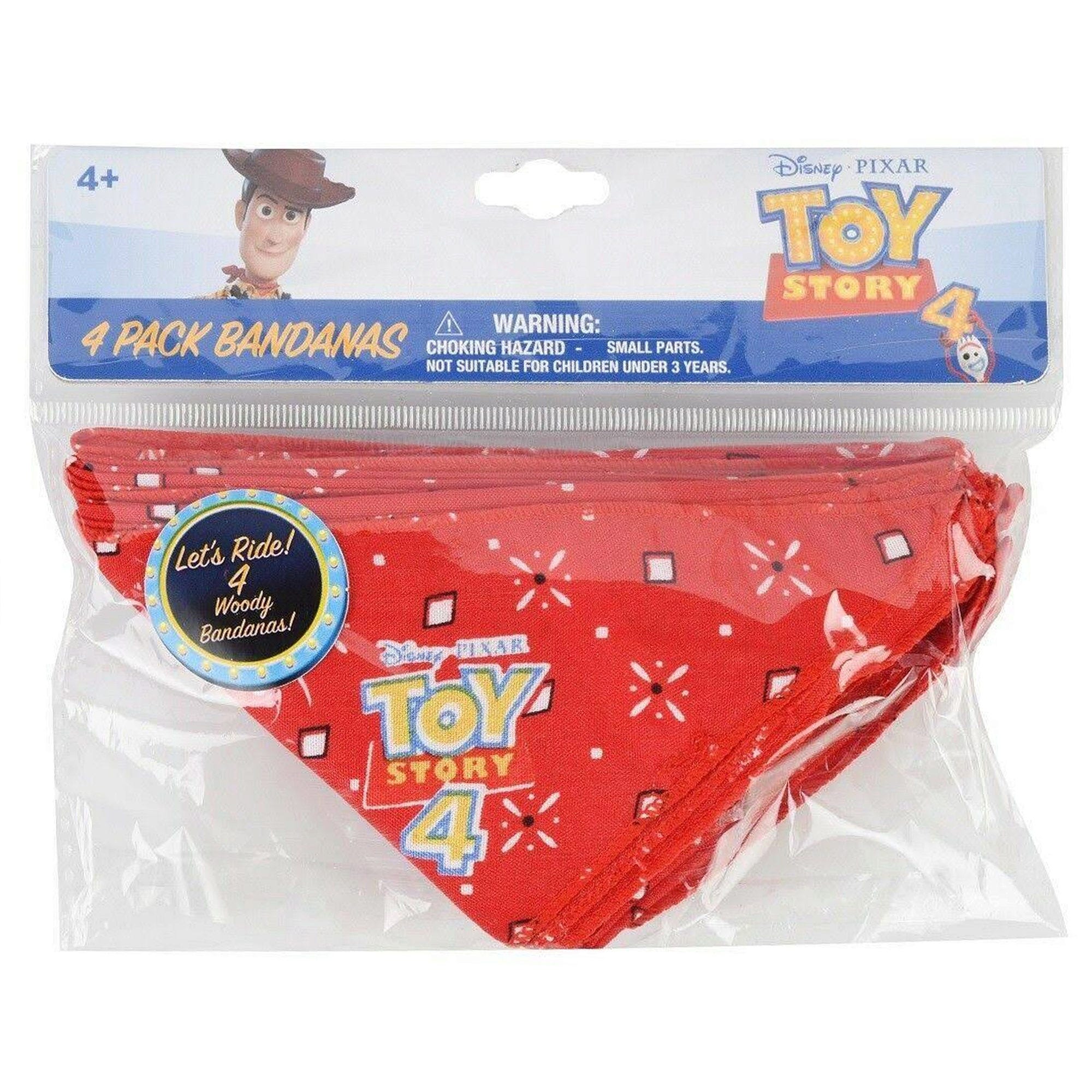 DISNEY Pixar Toy Story 4 4 Pack Bandanas - Qty 36