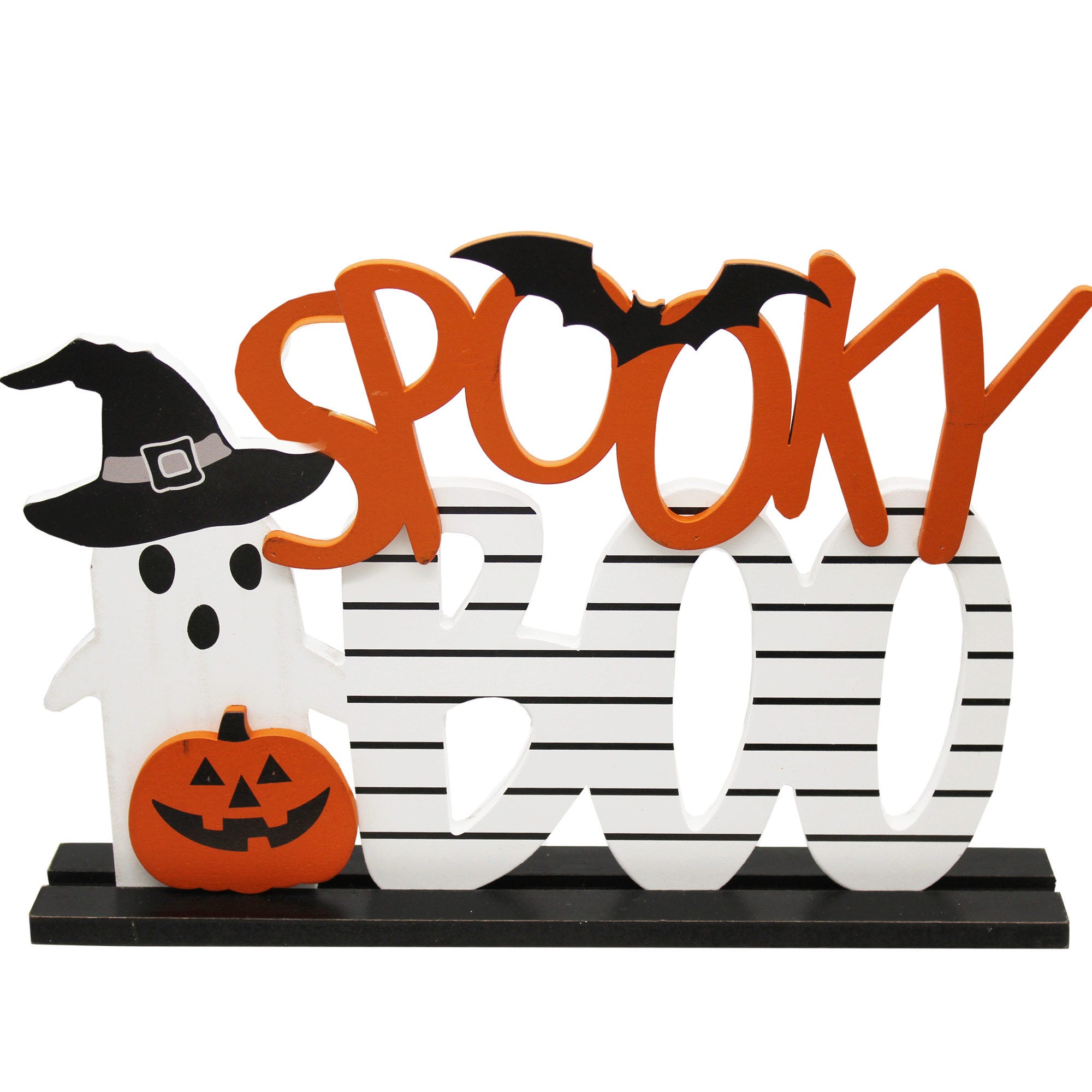 Spooky HALLOWEEN Ghost Tabletop Die-Cut Sign - Qty 4