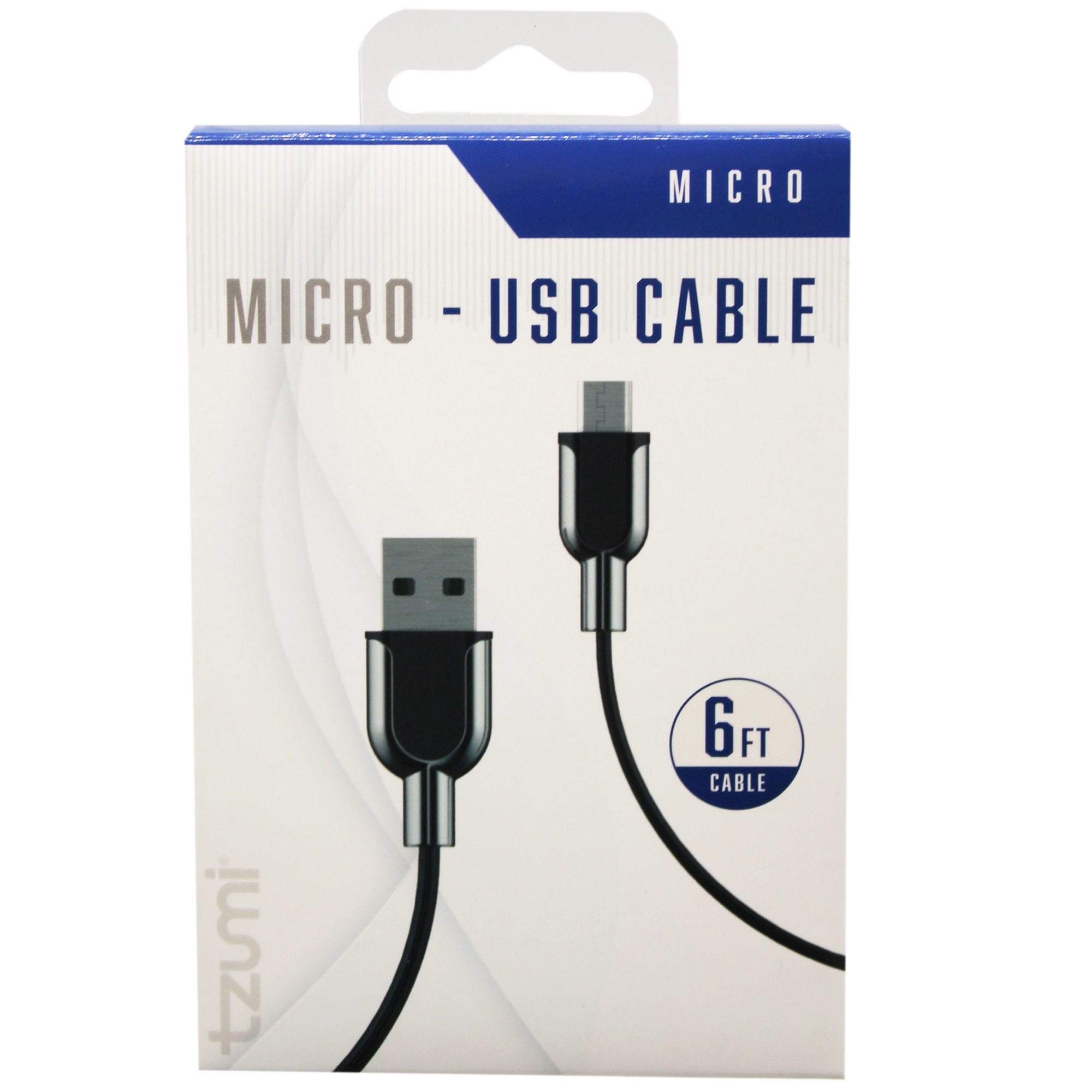 Tzumi 6 Foot Micro USB Cable - Qty 48