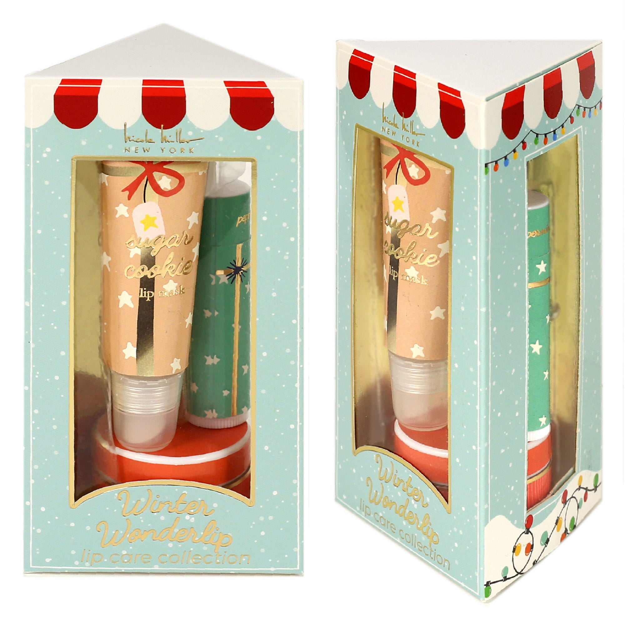 ''Aromafields LIP Care Collection with Sugar Cookie LIP GLOSS, LIP Scrub & Peppermint LIP Balm - Qty 