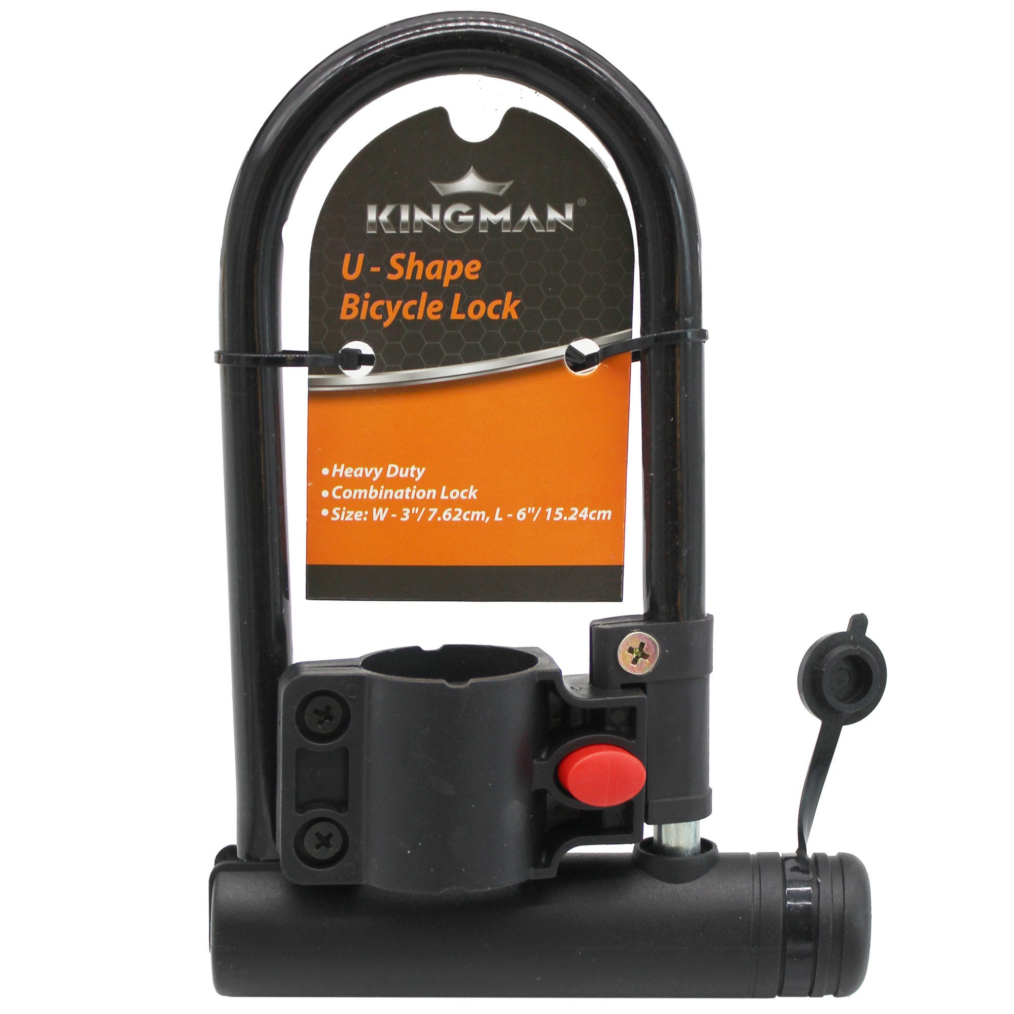 Kingman U-Shaped Bicycle Lock Set - Qty 6