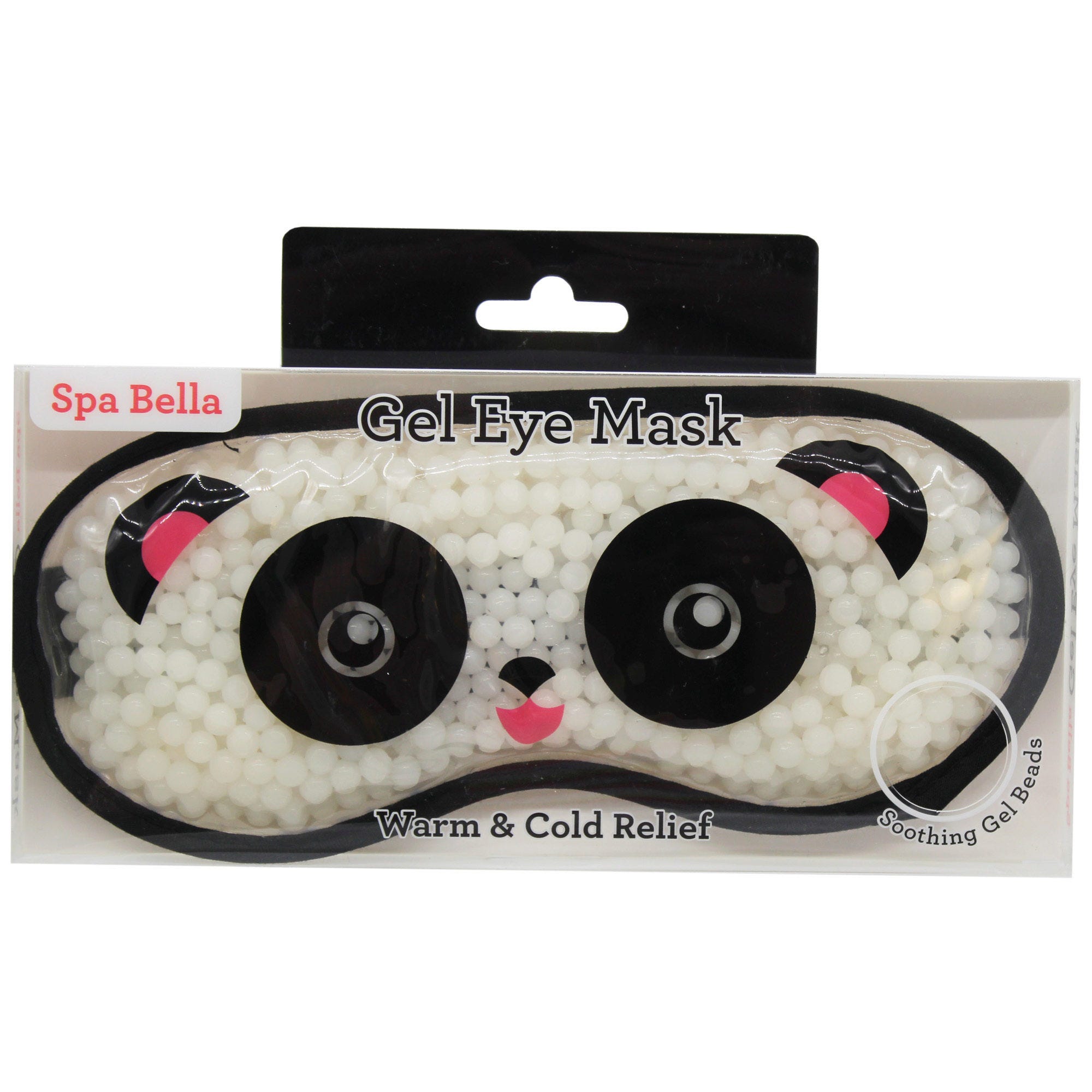 Spa Bella Panda Gel Eye Mask for Warm and Cold Relief with Soothing Gel BEADS - Qty 14