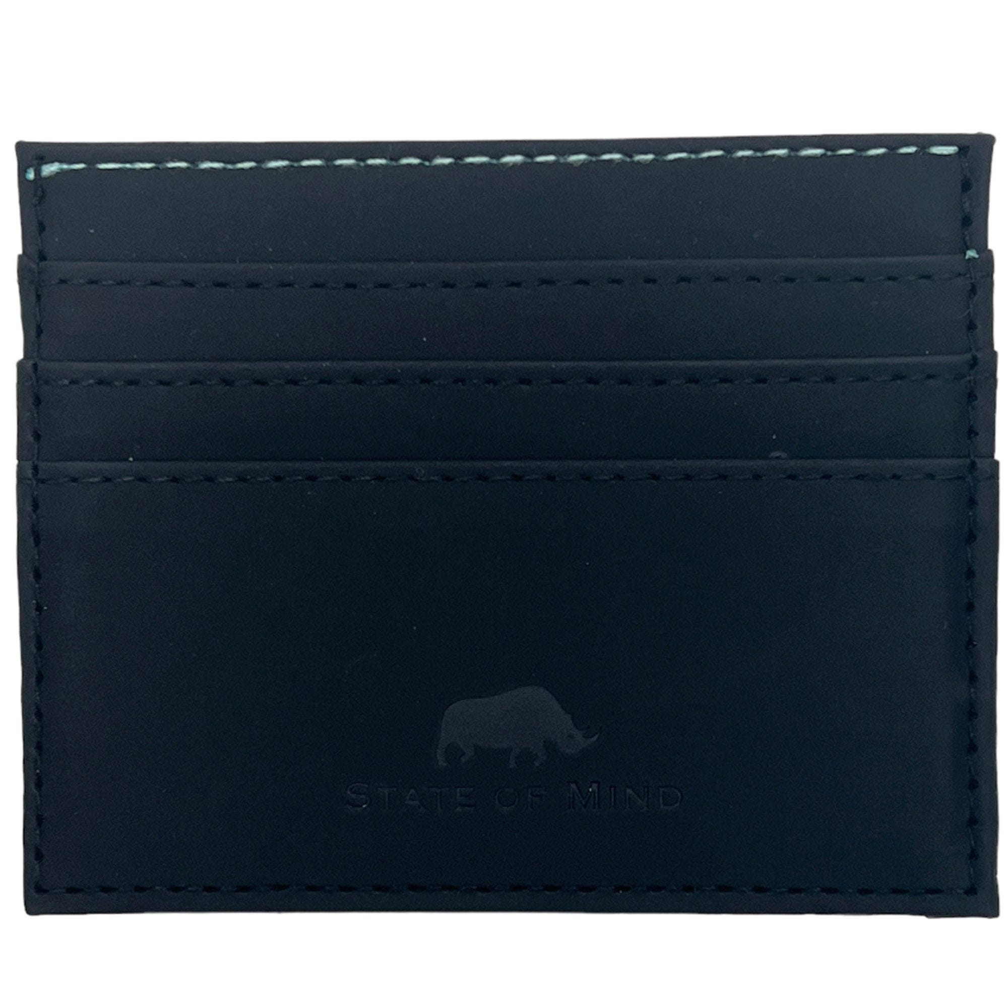 Vegan LEATHER Card WALLET in Black - Qty 36