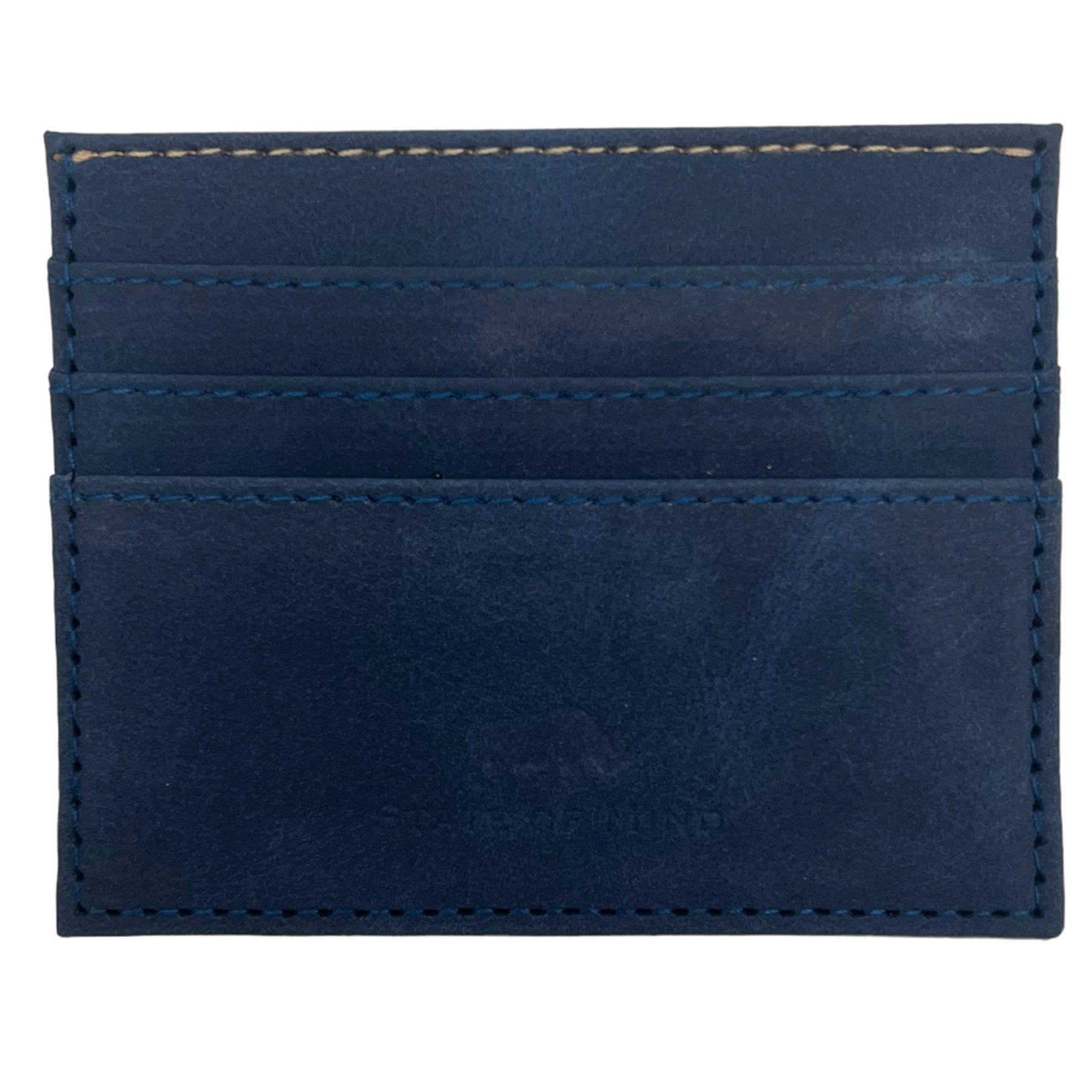 Vegan LEATHER Card WALLET in Blue - Qty 48