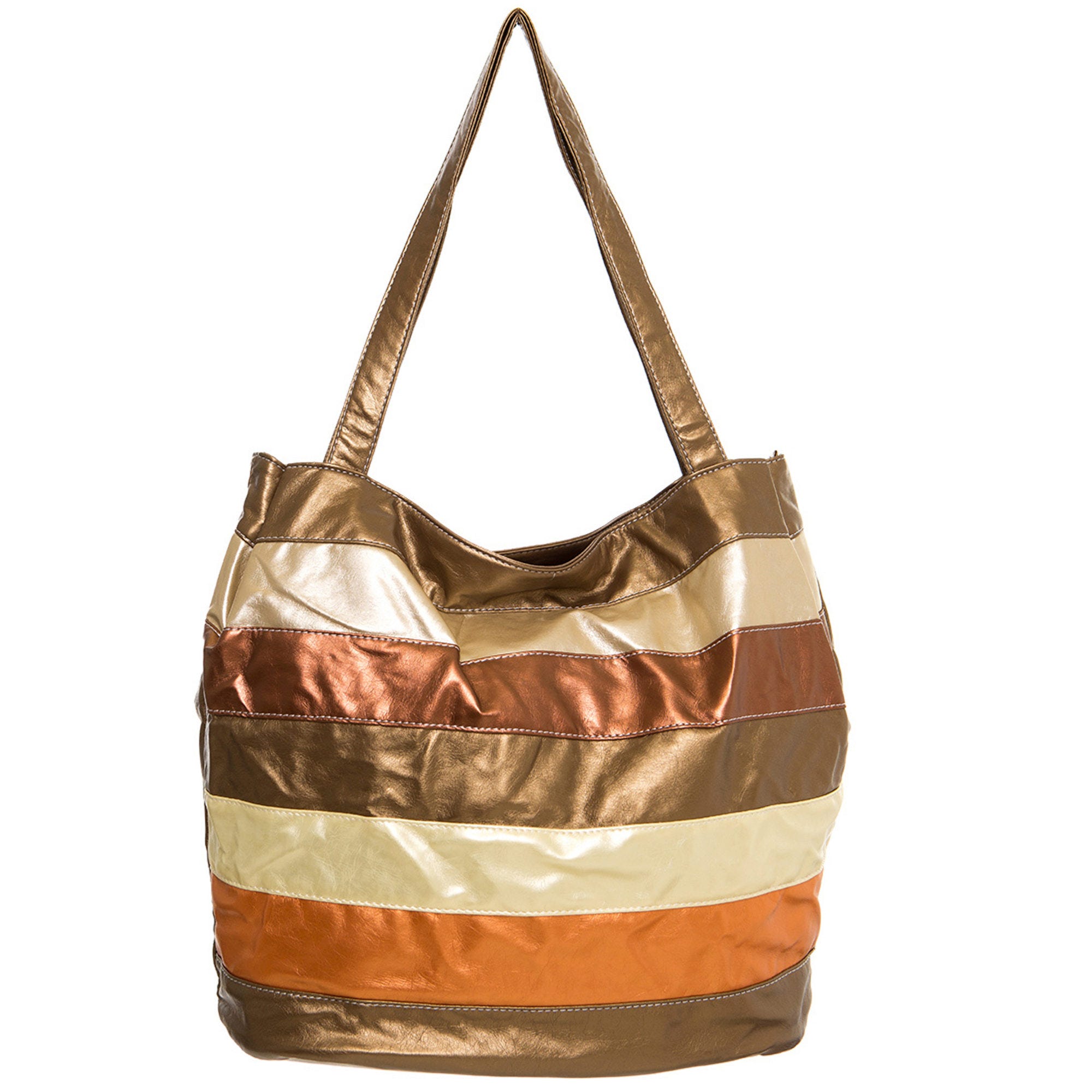 Large Gold & Brown TOTE BAG - Qty 8