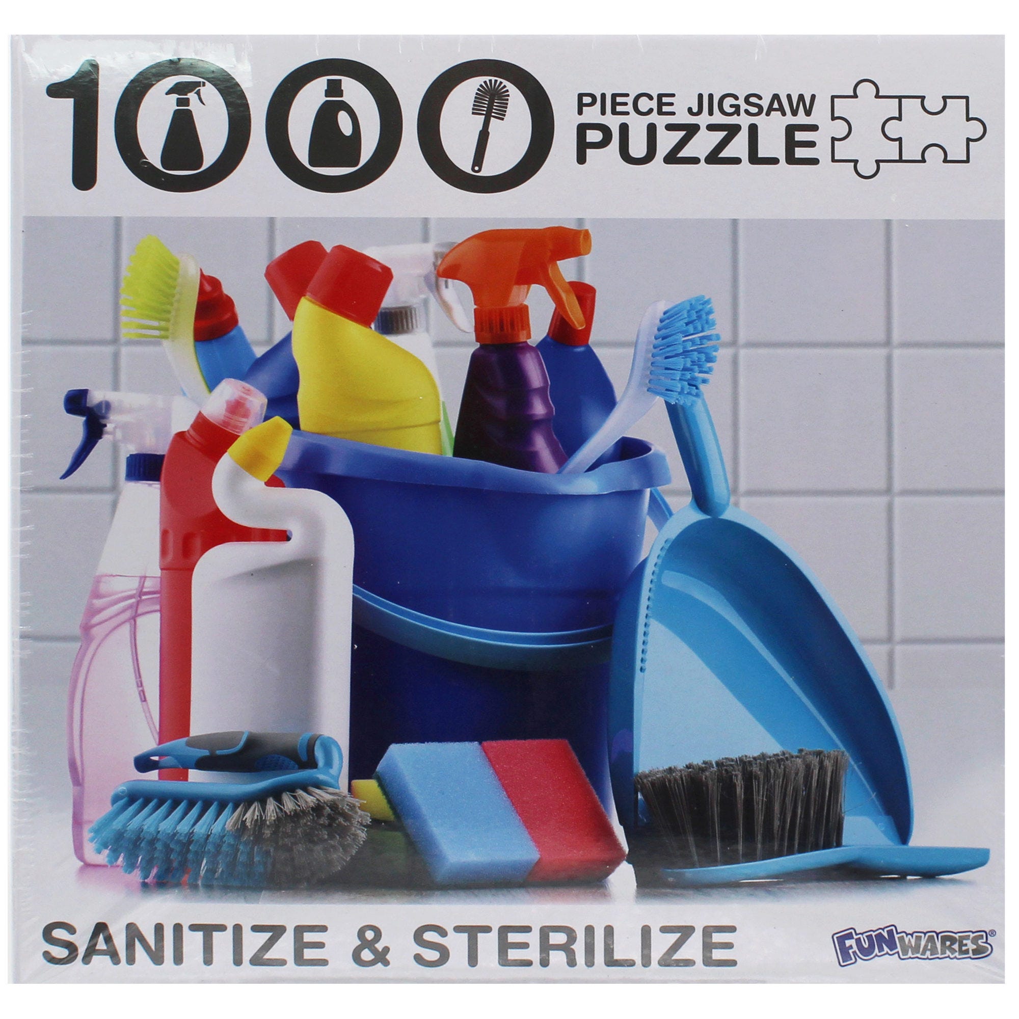 FunWares Sanitize & Sterilize 1000 Piece PUZZLE - Qty 8