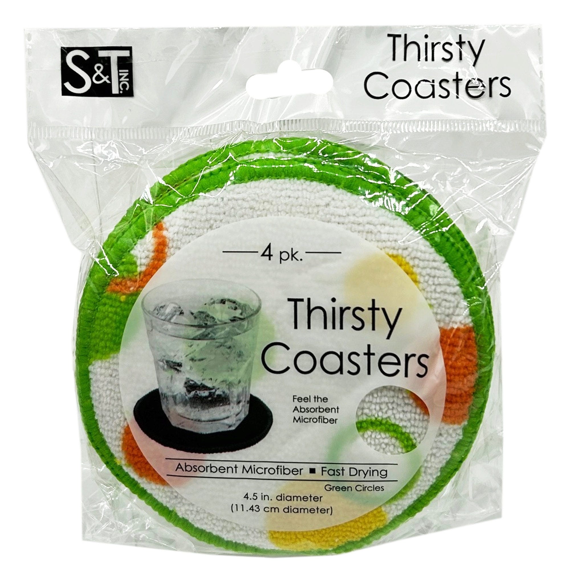 4 Pack Microfiber Thirsty Cloth Coasters - Qty 40