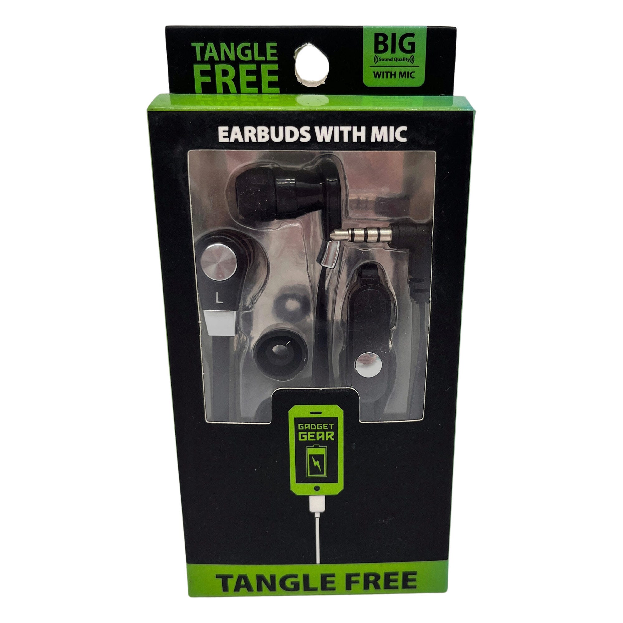 Gadget Gear Tangle Free Earbuds with Mic - Qty 21