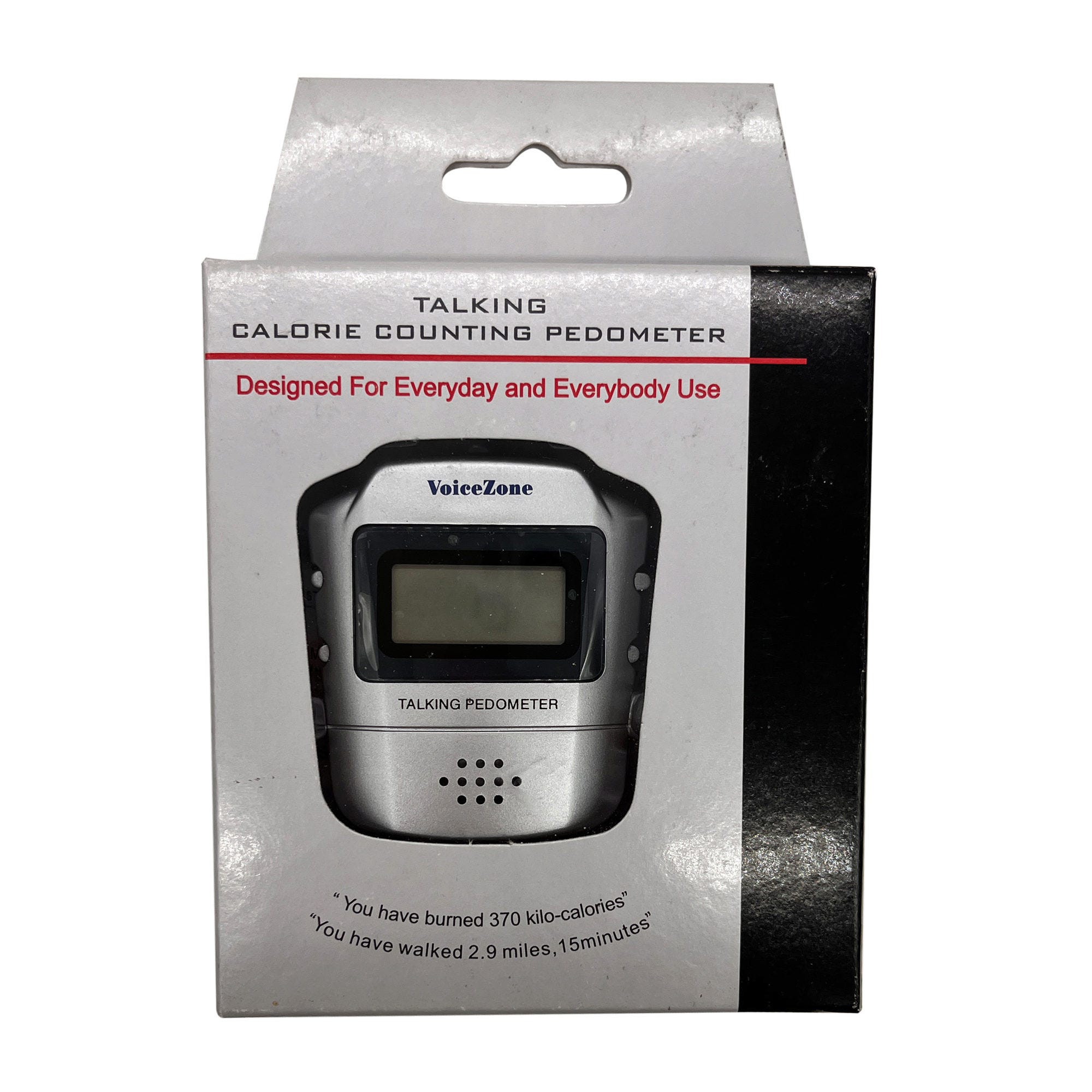 Talking Calorie Counting Pedometer with Clip - Qty 16