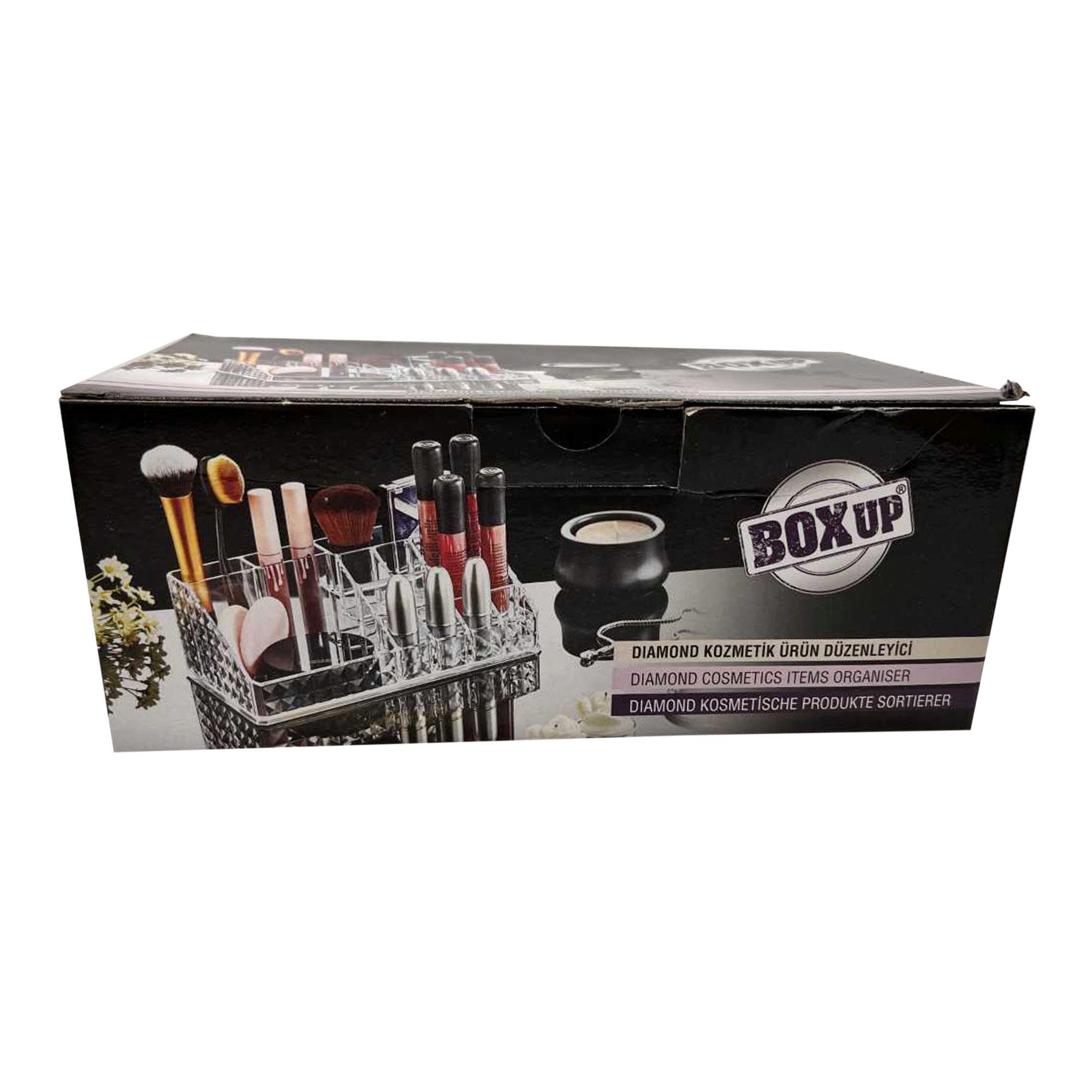 Box Up Acrylic Diamond Pattern COSMETICS Organizer - Qty 6