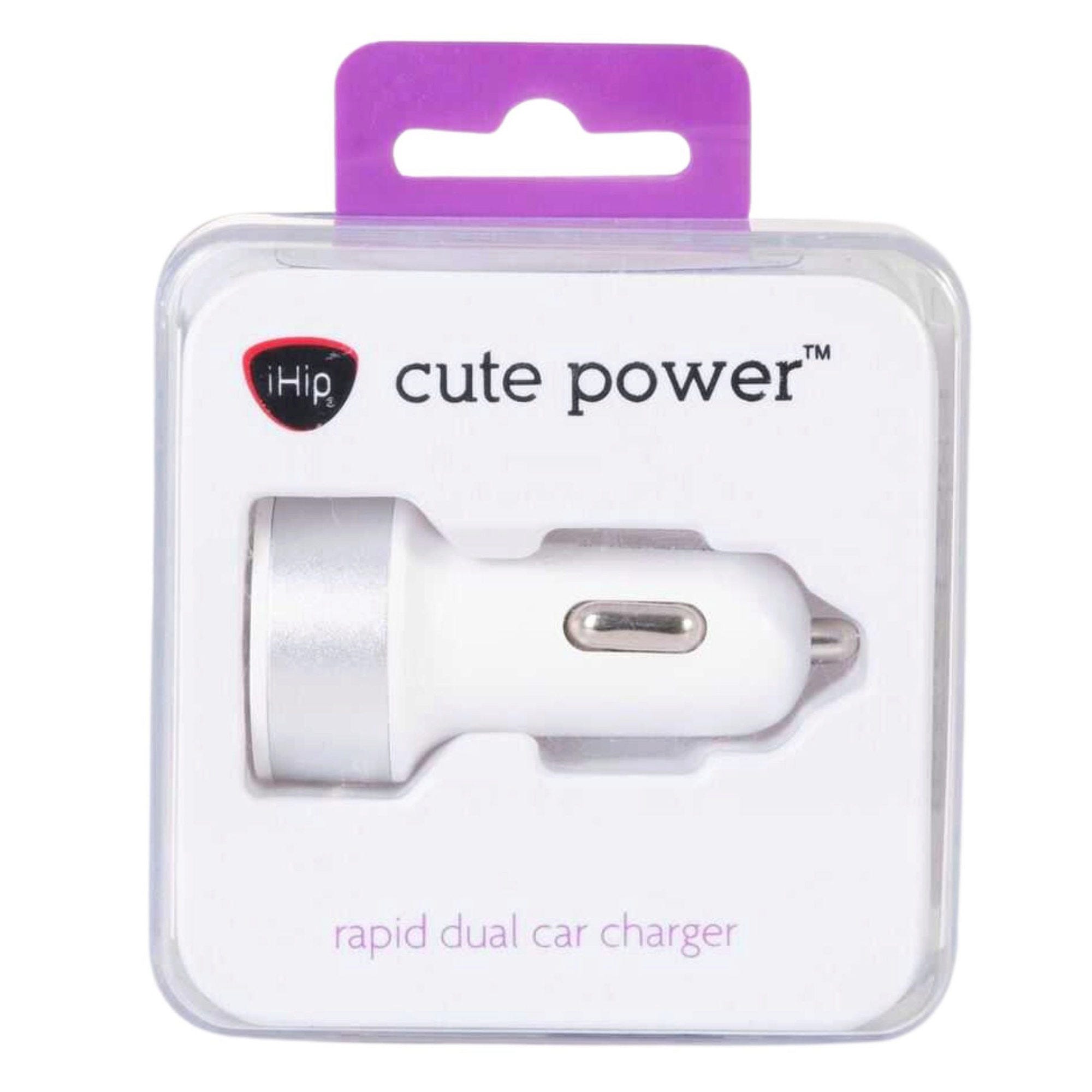 iHip Cute Power 2.4A Dual USB Car Charger - Qty 20