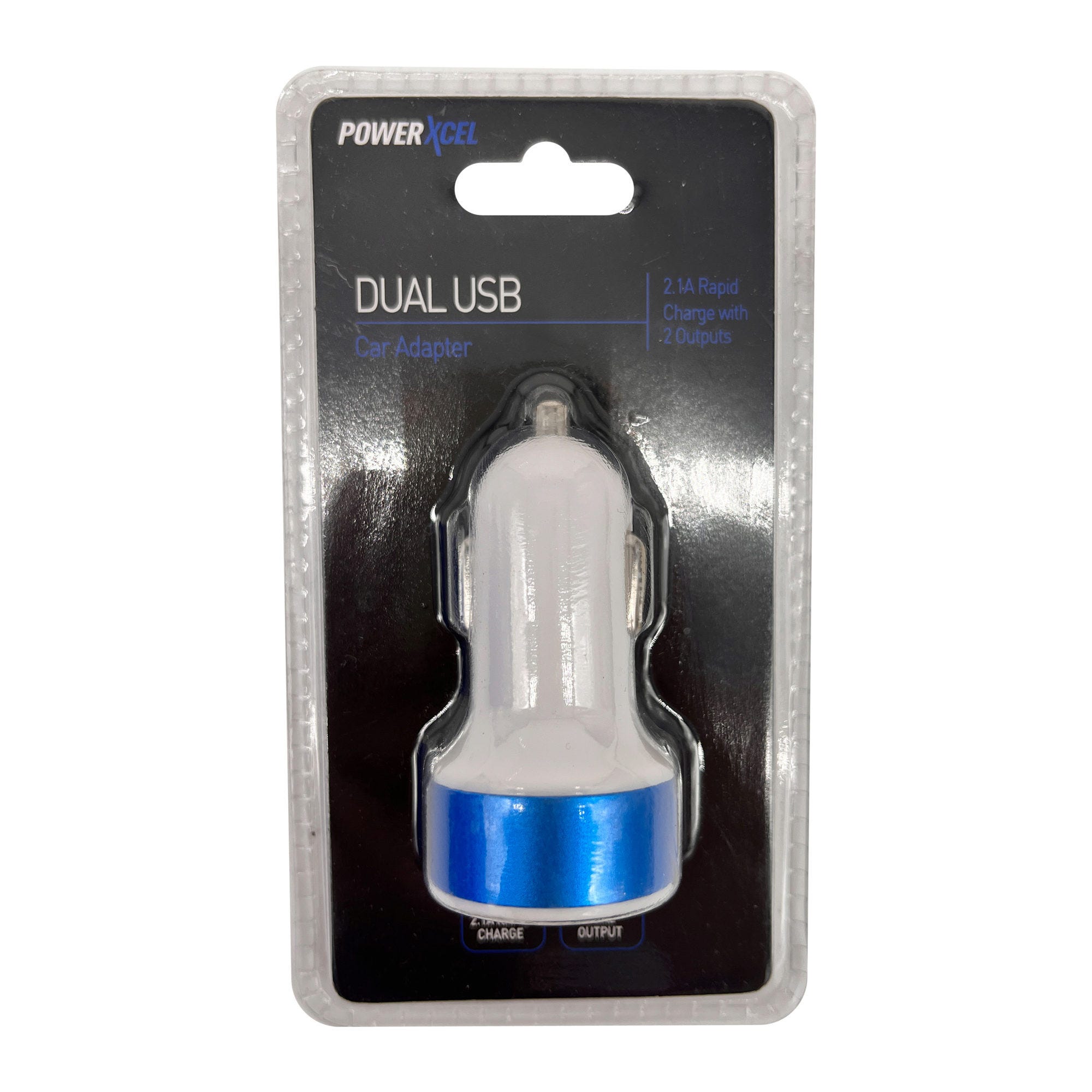 PowerXcel 2.1 Amp Dualport USB Car Charger - Qty 48