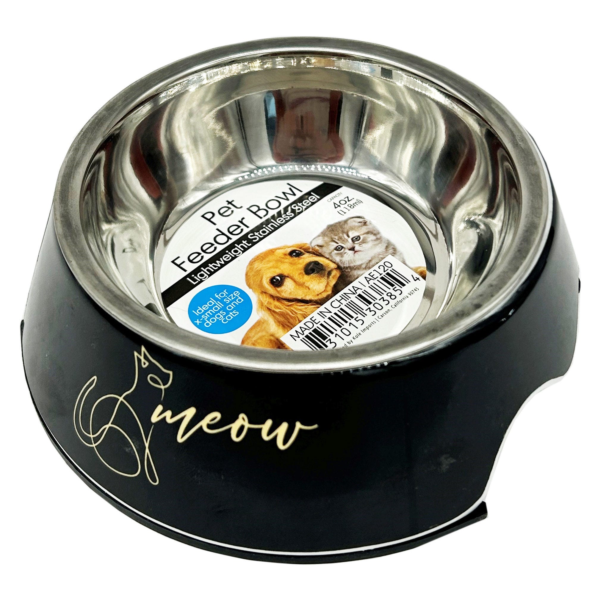 ''5.5'''' Kitten and Puppy Pet Feeder with Removeable Steel Bowl - Qty 14''