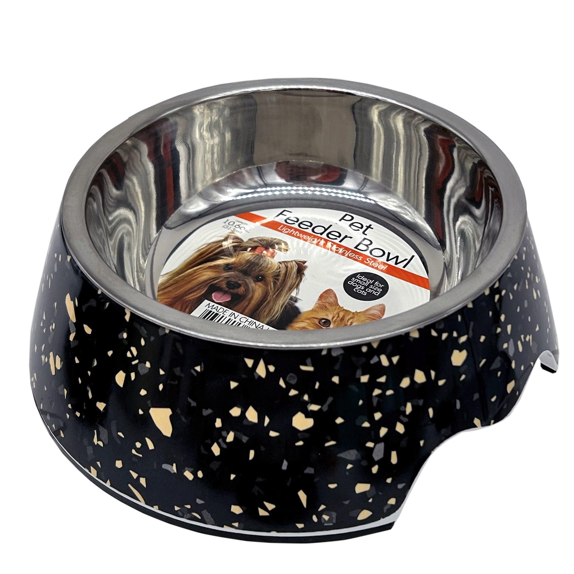 ''6.75'''' Confetti Pet Feeder with Removeable Steel Bowl - Qty 8''