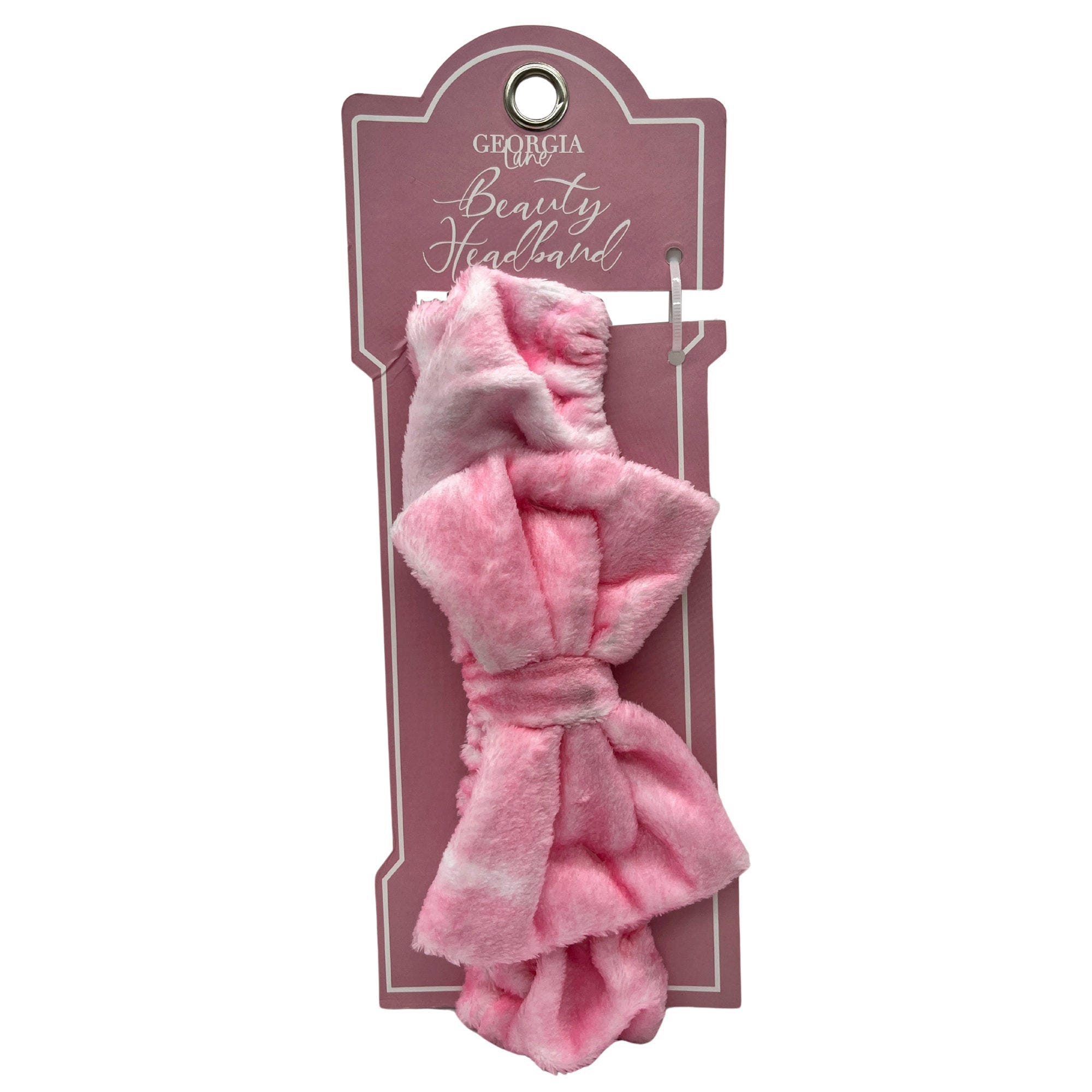 Georgia Lane Pink Splash Tie Dye Bow HEADBAND - Qty 24