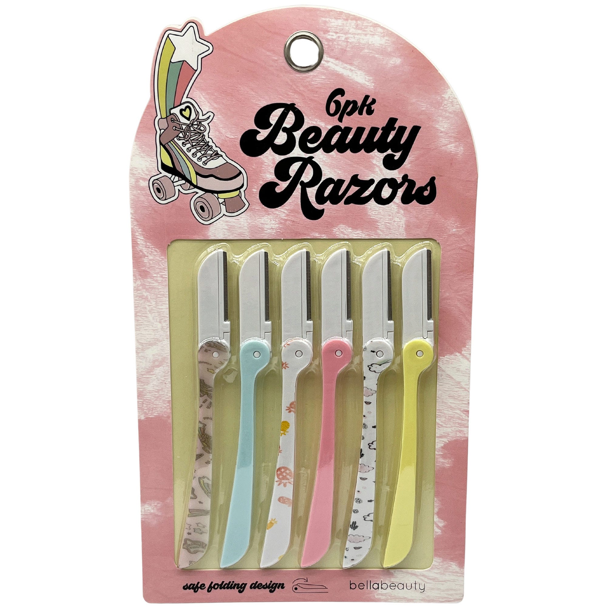 BellaBeauty 6 Pack Novelty Skate Beauty RAZORs - Qty 28