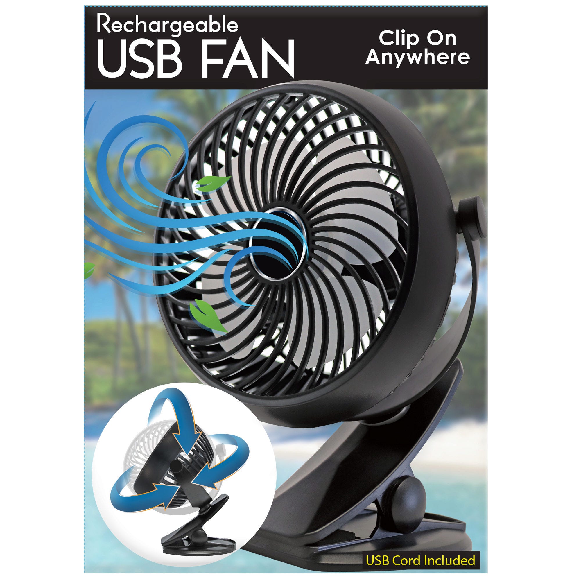 Rechargeable USB Operated Personal Desktop FAN - Qty 4