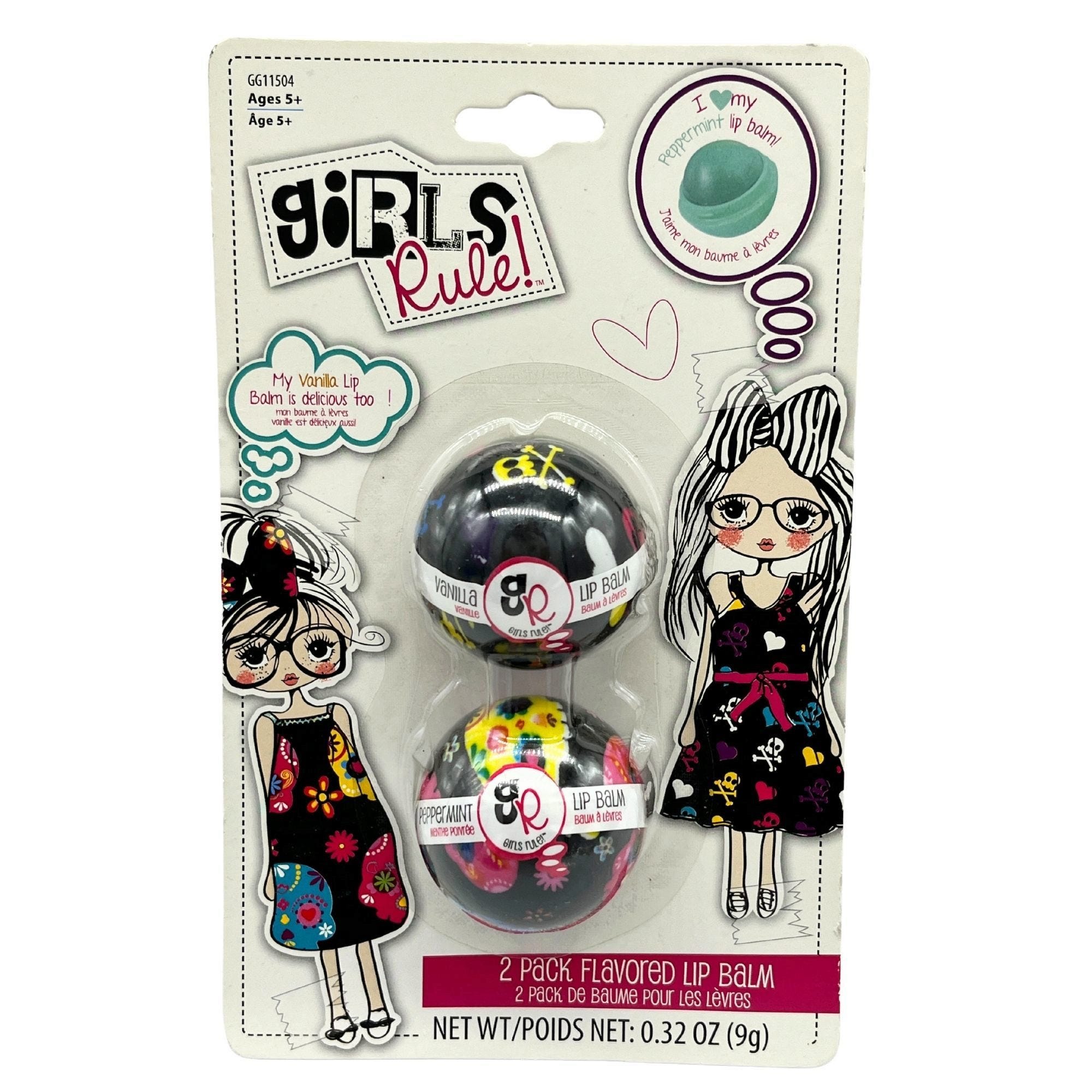 Girl's Rule 2 Piece Fruit SCENTED Lip Balm Set - Qty 24