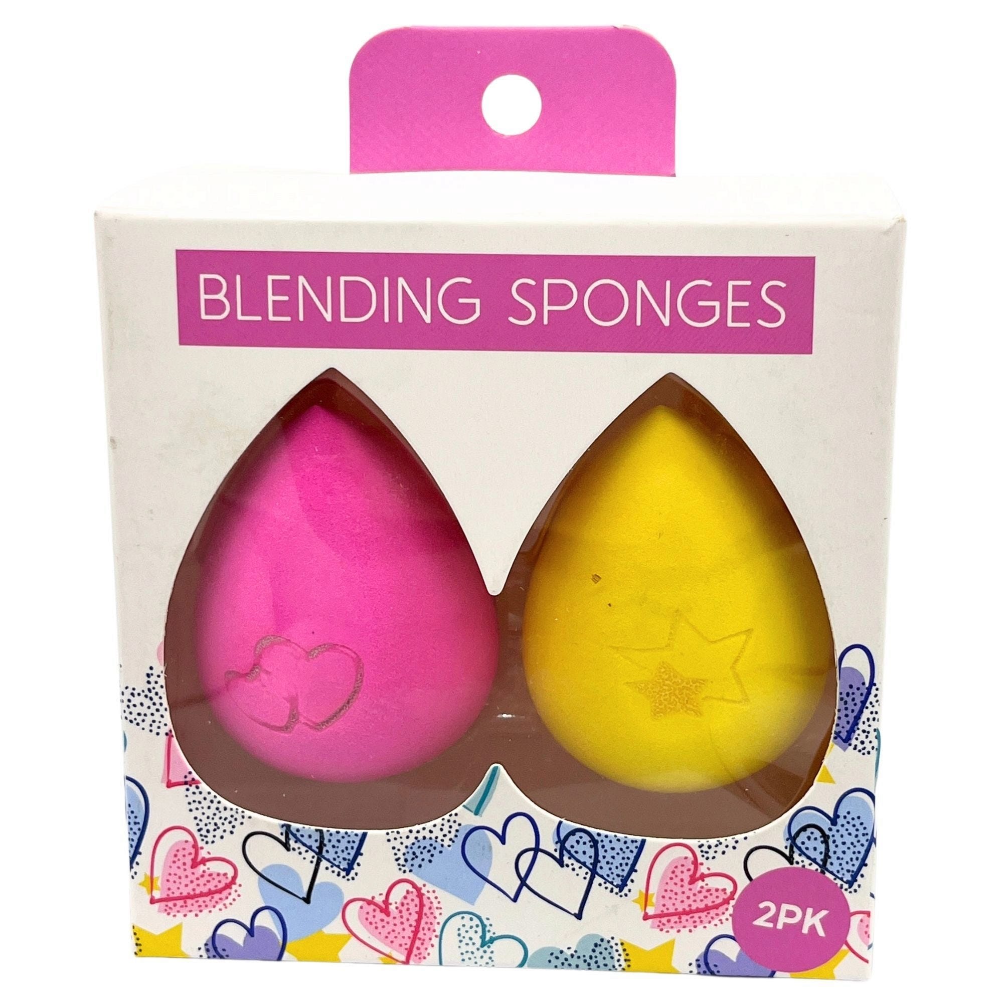 BellaBEAUTY Hearts & Stars Novelty 2 Pack Imprint Makeup Blender Sponges - Qty 36
