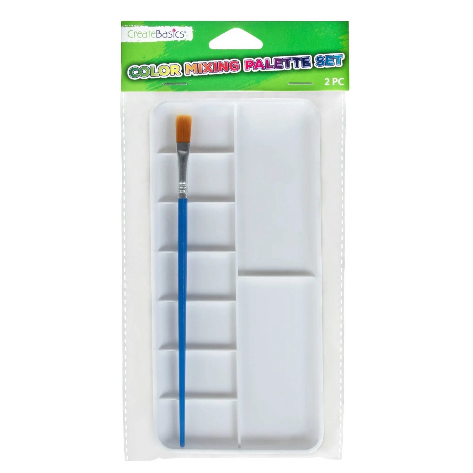 Create Basics Paint Mixing Palette & Brush Set - Qty 40