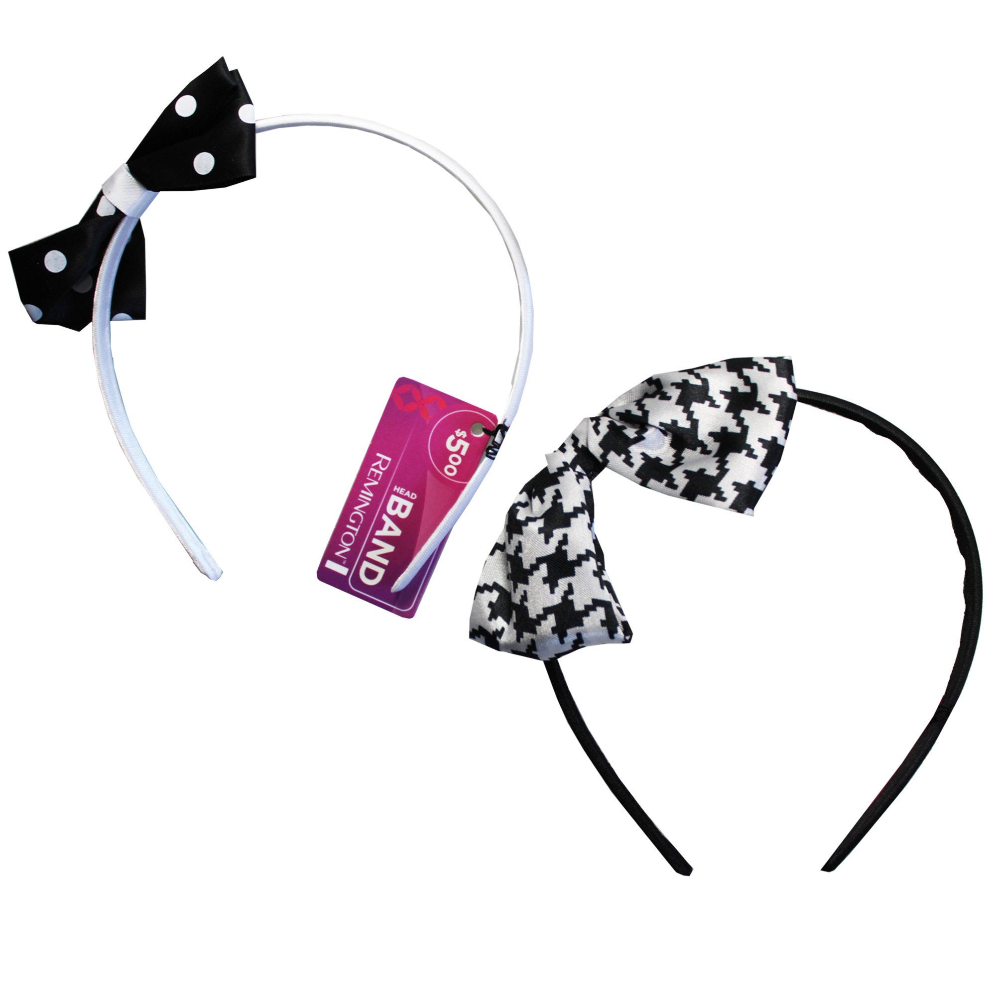 1 Count Polka Dot BOW Head Band in Assorted Colors - Qty 72