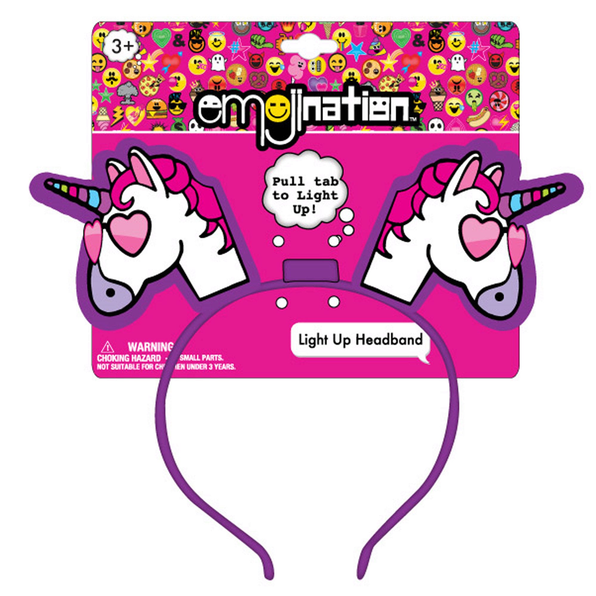 Emojination Light Up UNICORN Headband - Qty 18
