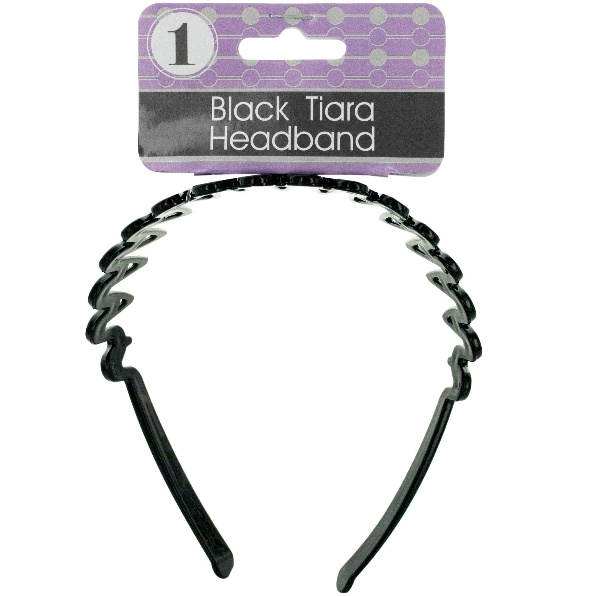 Black TIARA Headband - Qty 48
