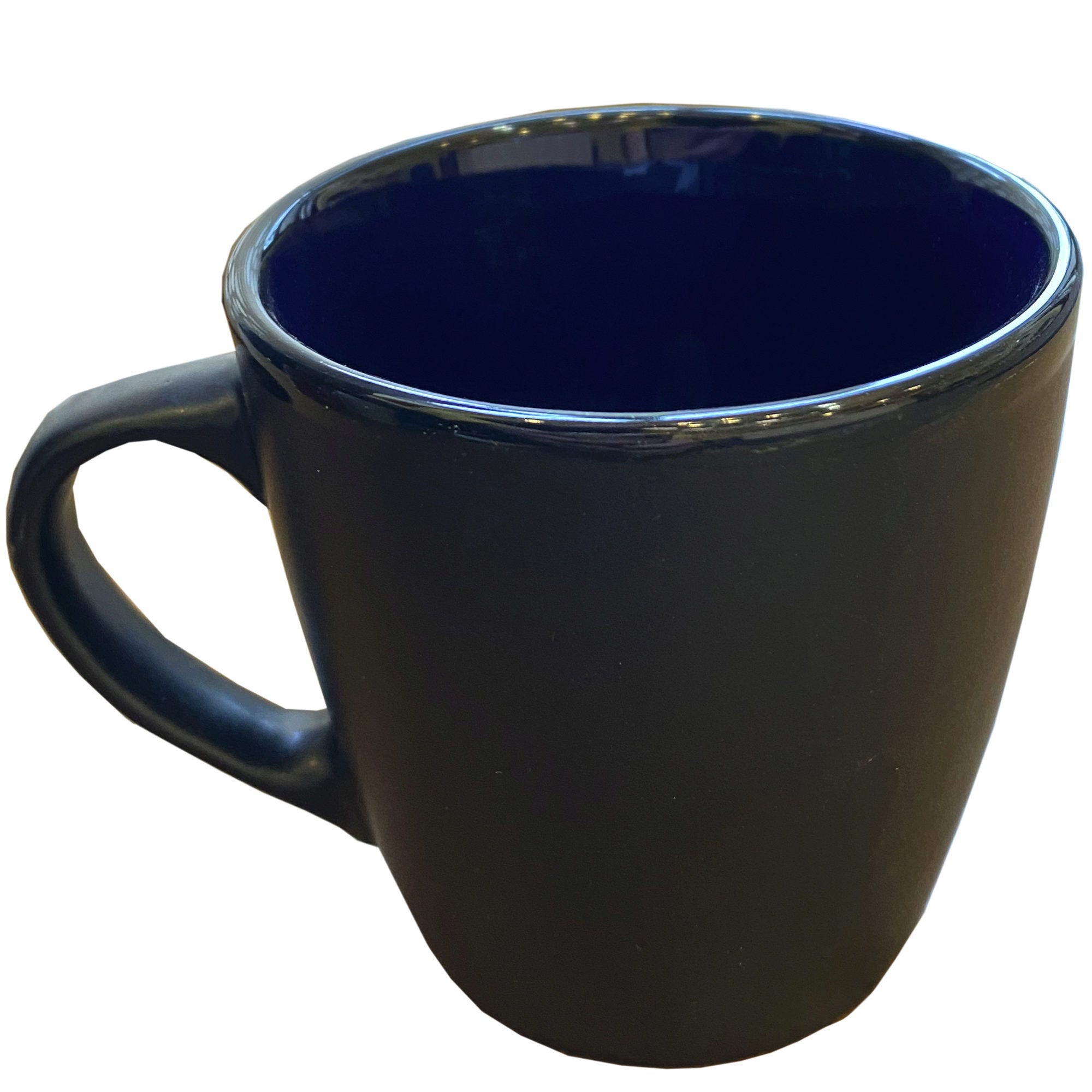 13 oz Majestic Collection Ceramic MUG in Cobalt Blue and Black - Qty 28