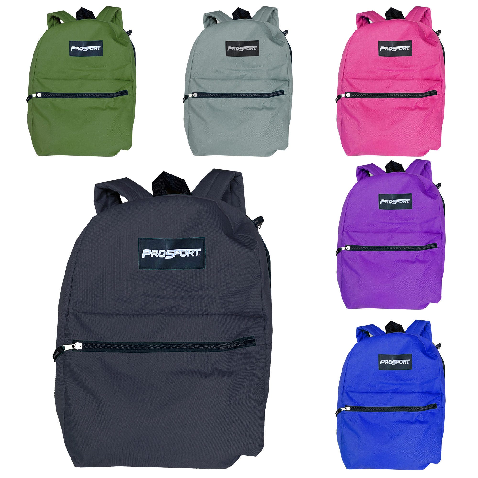 ''ProSport 16'''' Backpack in Assorted Colors - Qty 6''