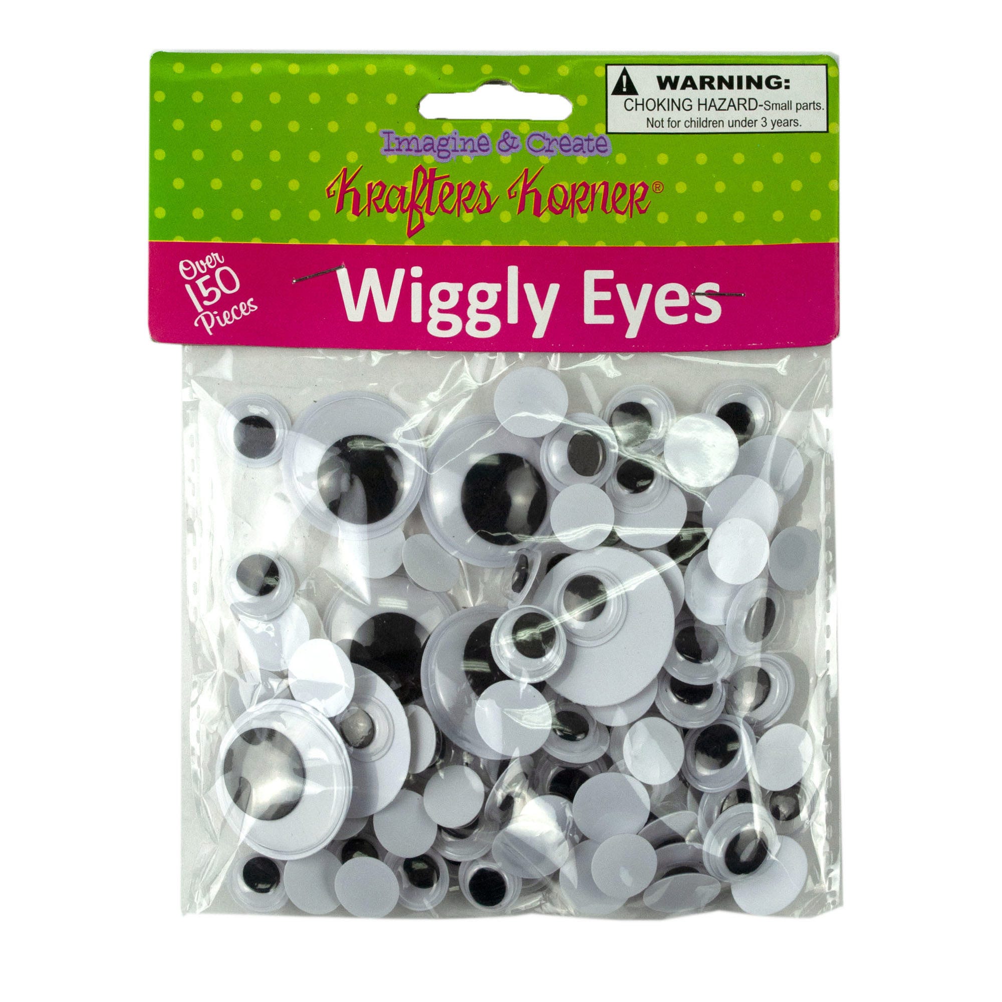 Plastic Craft Wiggly Eyes - Qty 48