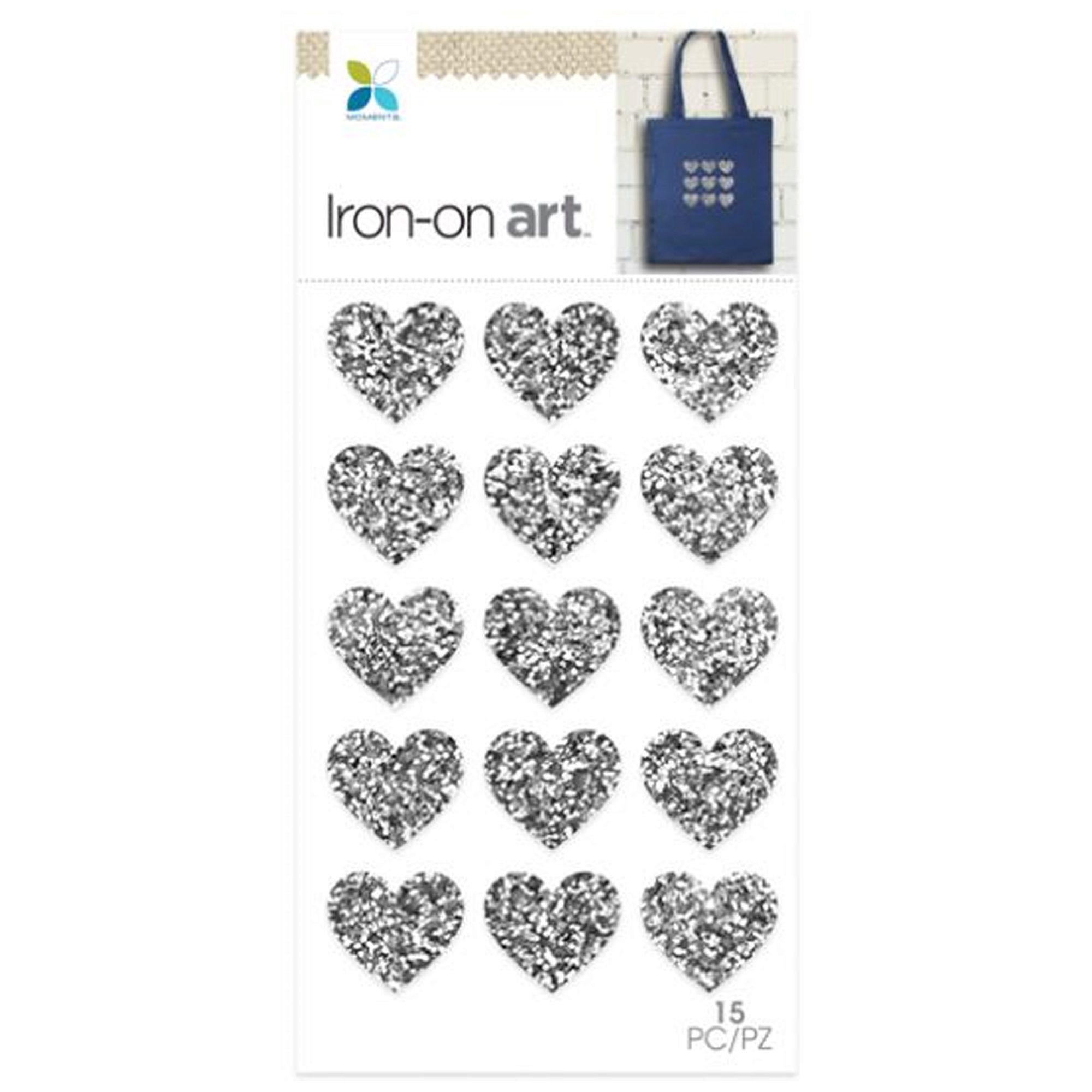 Momenta 15 Piece Iron On Hearts - Qty 60