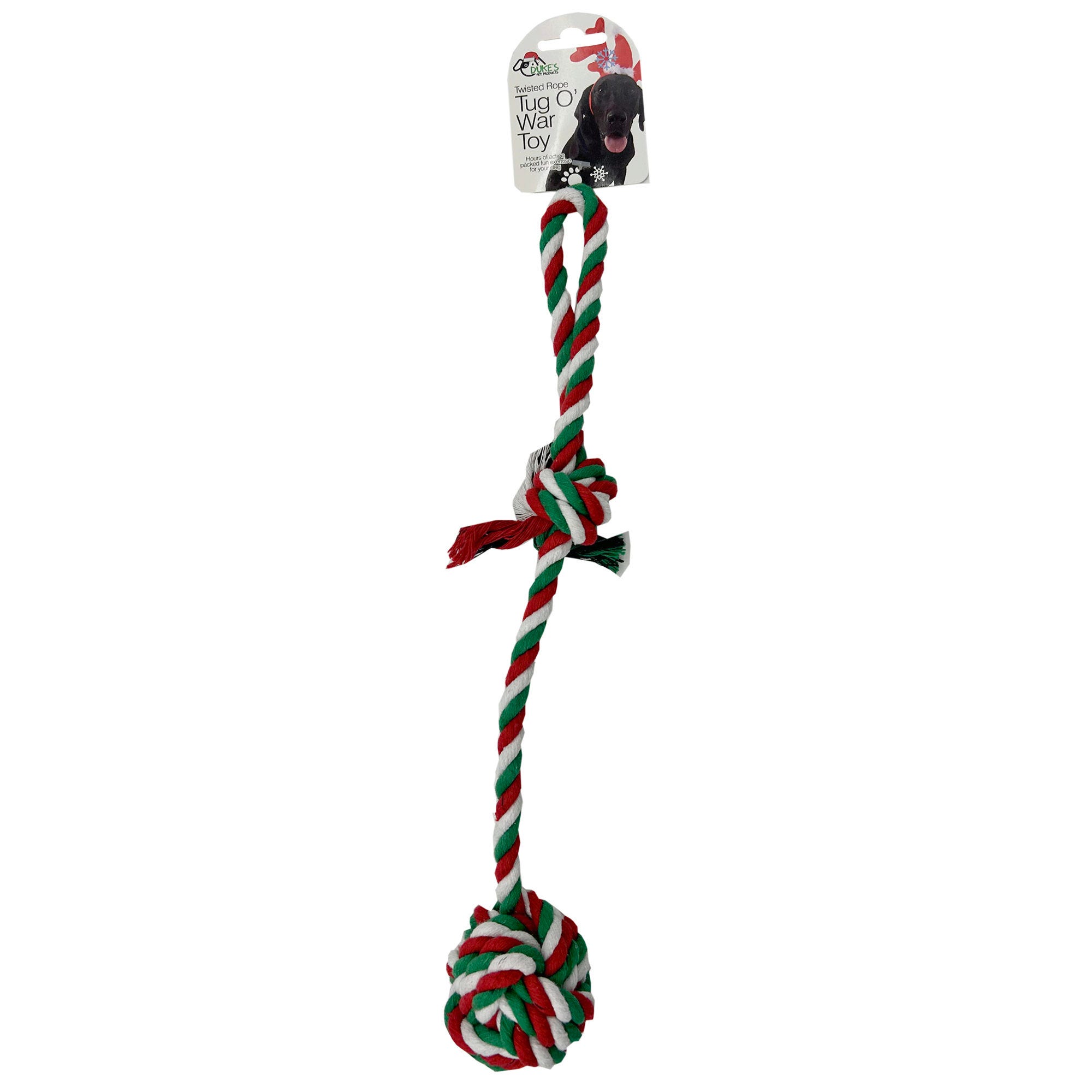 ''17'''' Twisted Rope Tug o' War Chew DOG Pet Toy with Handle - Qty 28''