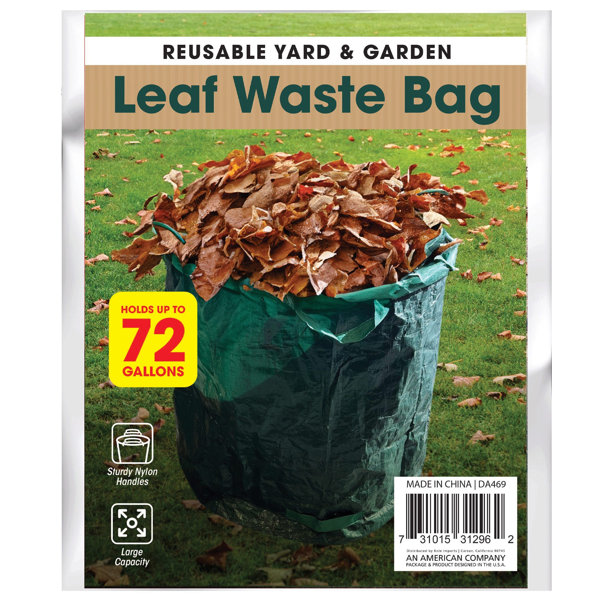 Garden Yard Reusable Leaf Waste BAG - Qty 10