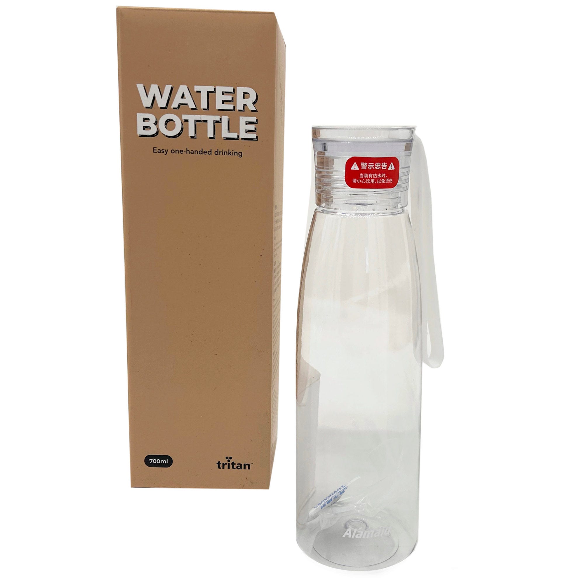 24 oz Spill Resistant Plastic Portable Water Bottle JAR with Silicone Handle in Assorted Colors - Qt