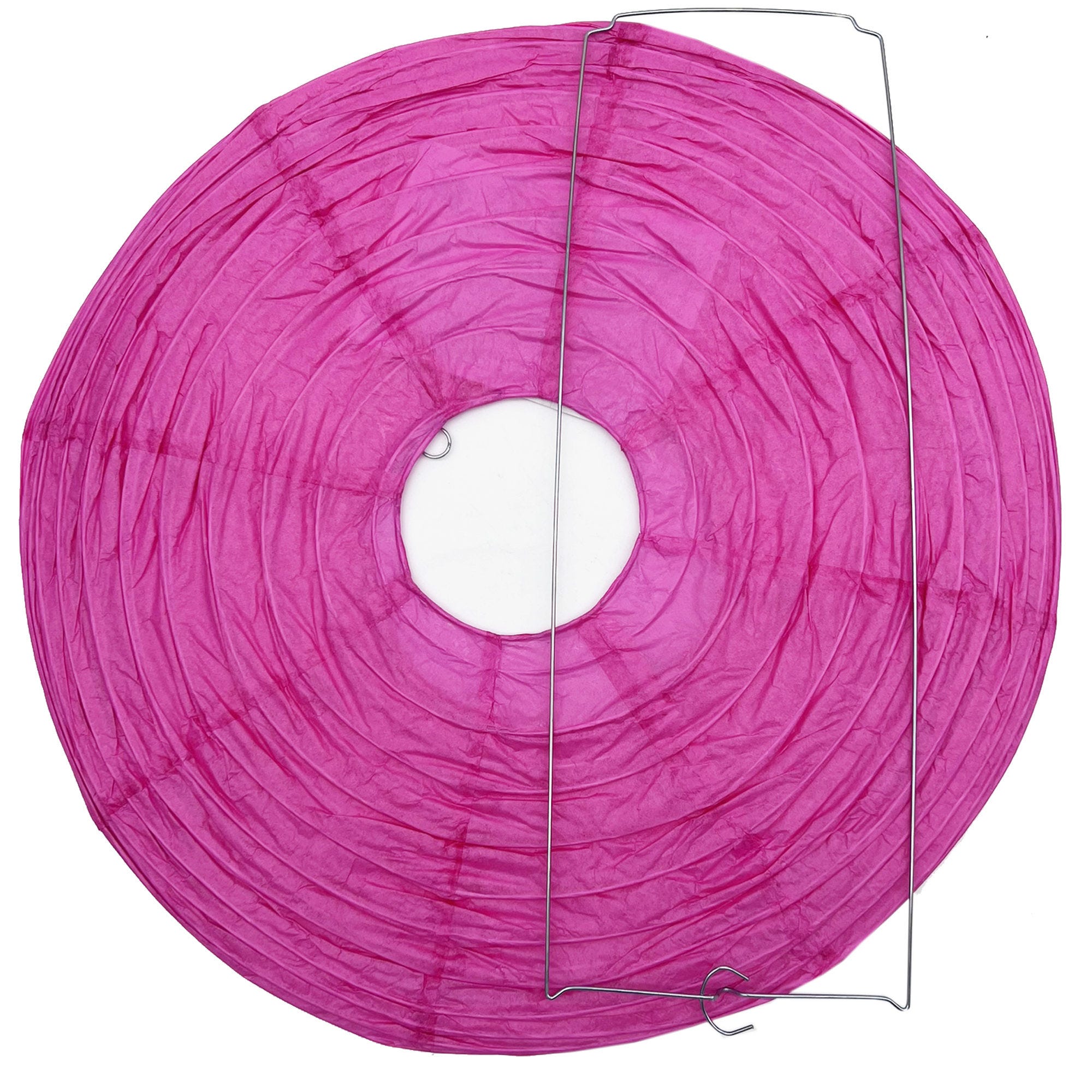 ''10'''' Hot Pink Paper Hanging Lantern - Qty 48''