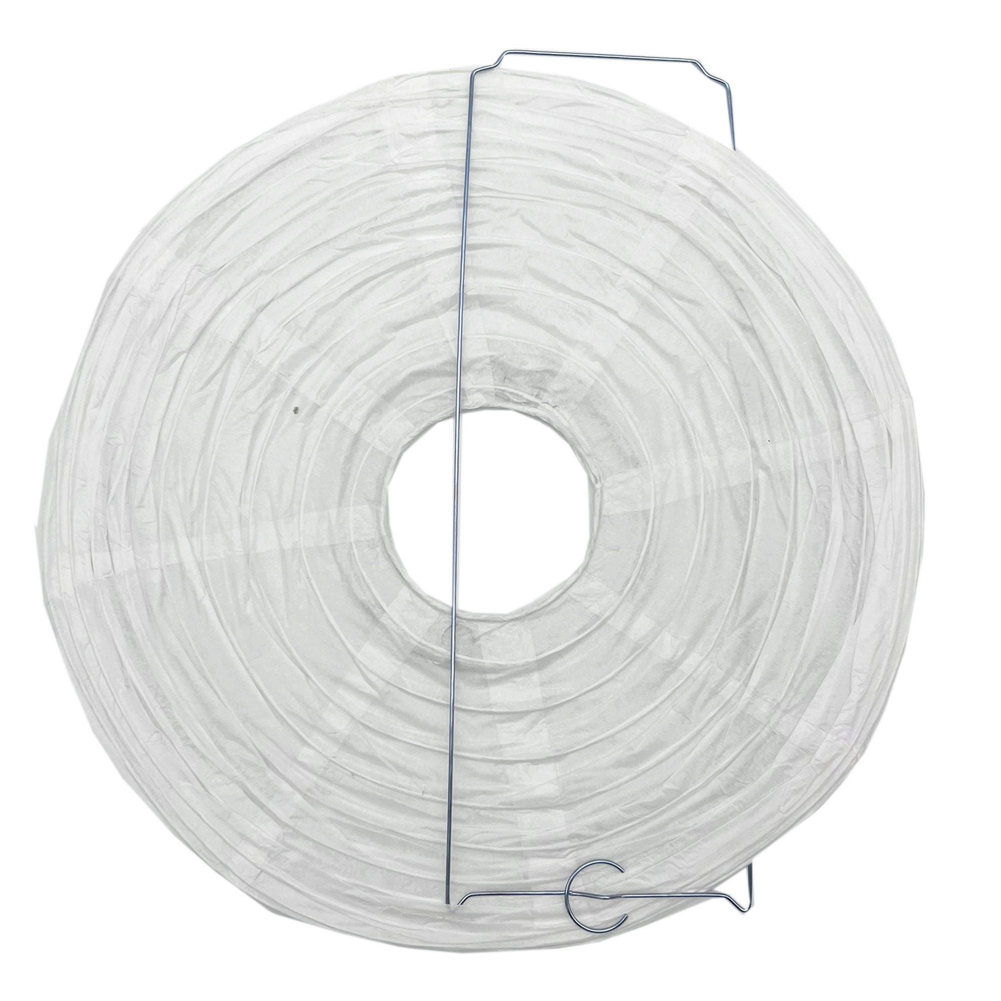 ''12'''' White Paper Hanging Lantern - Qty 36''