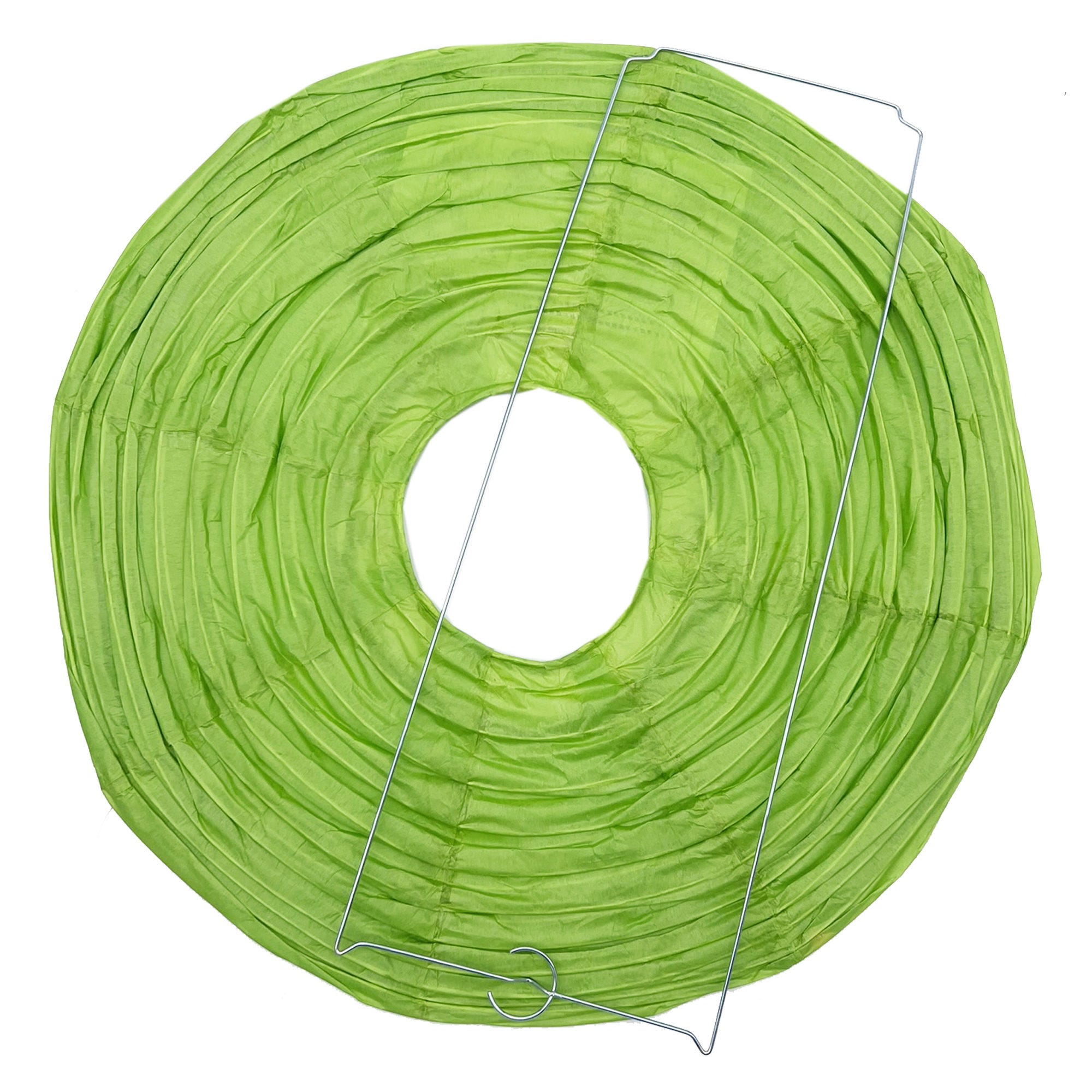 ''14'''' Green Paper Hanging Lantern - Qty 36''