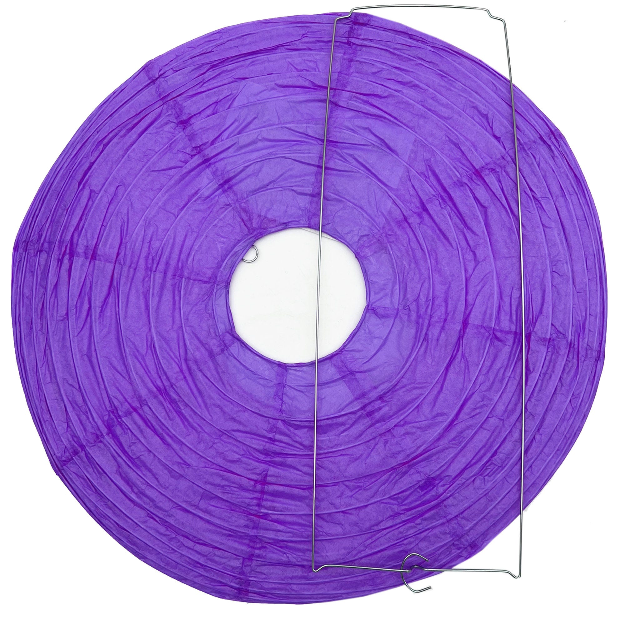 ''14'''' Purple Paper Hanging Lantern - Qty 36''