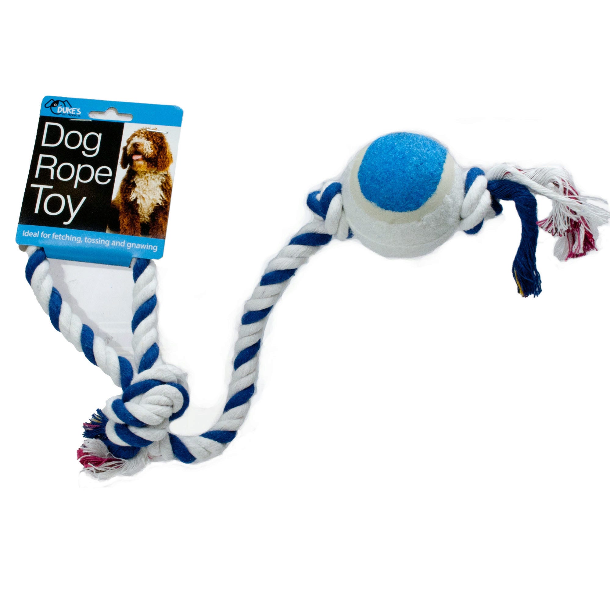 DOG Rope Tennis Ball Toy - Qty 24