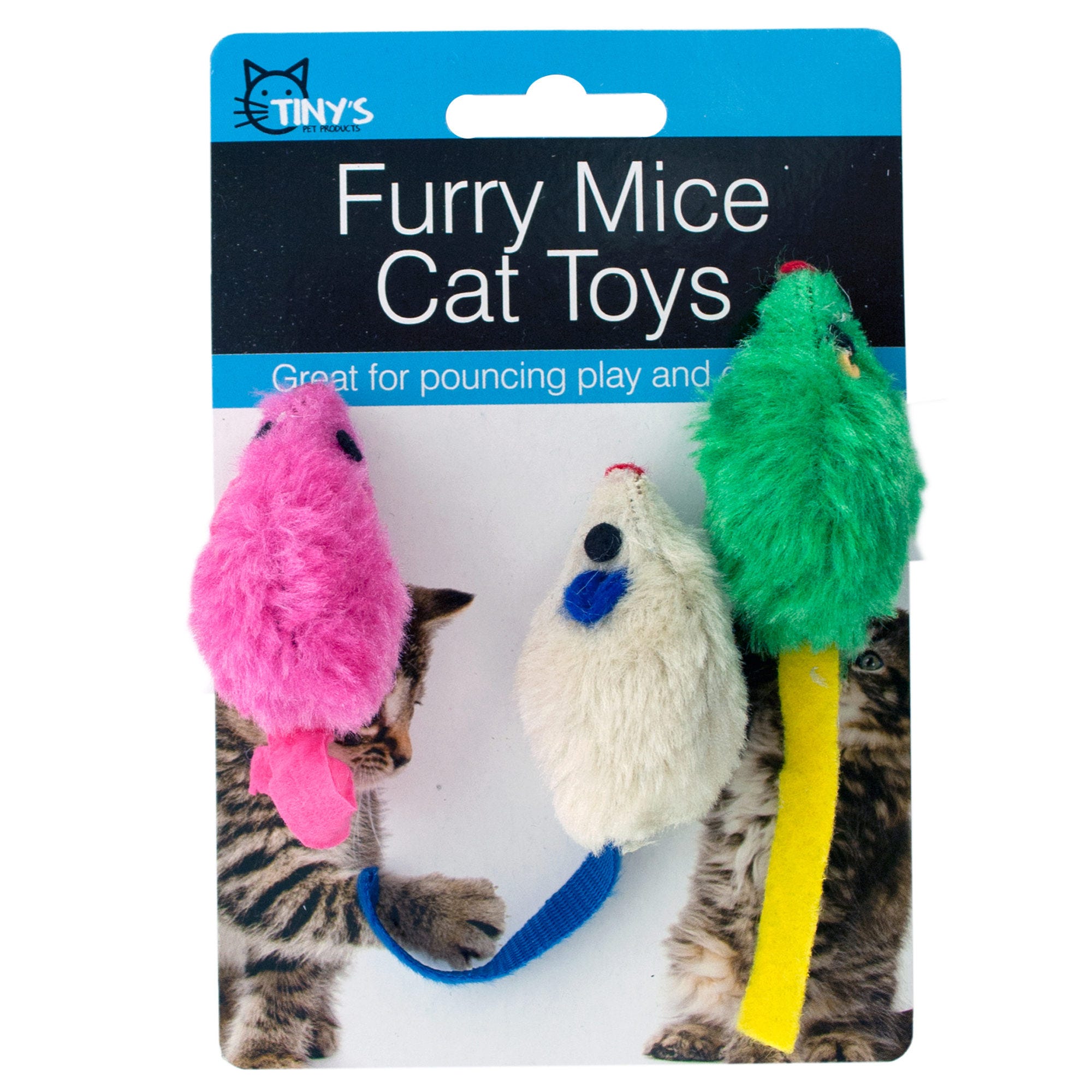 Furry Mice Cat Toys Set