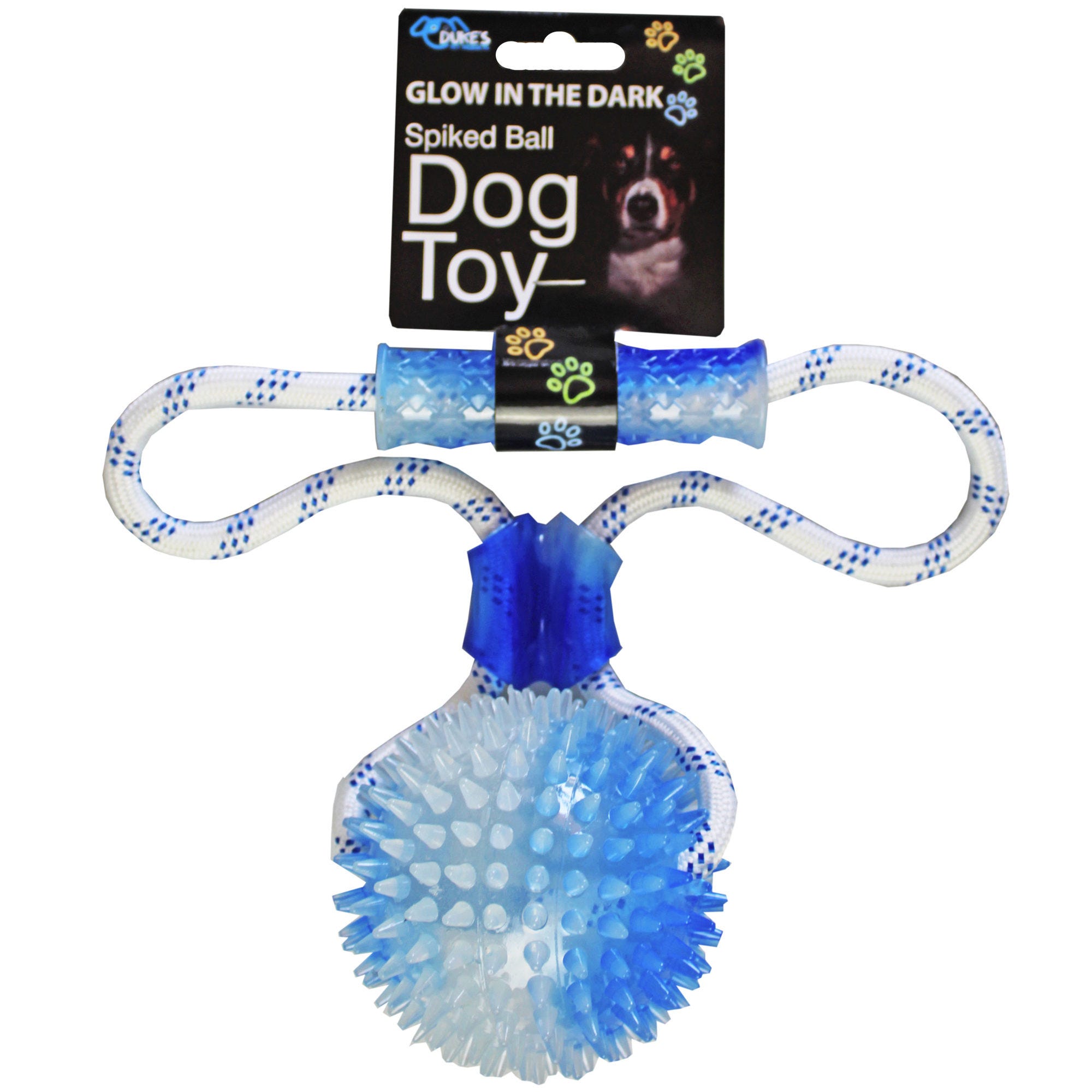 Glow in the Dark Spiked Ball Dog Toy - Qty 10