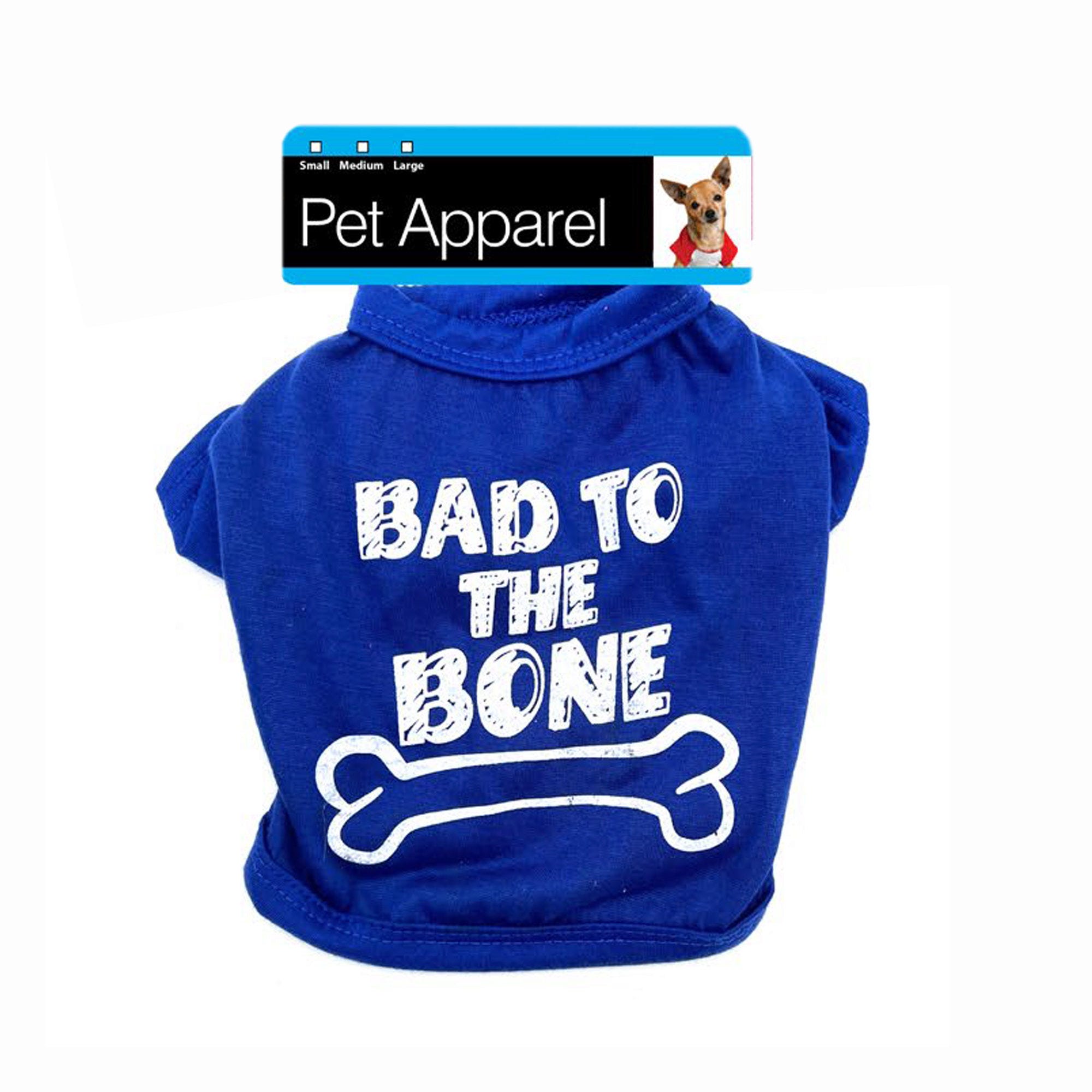 Bad to the Bone Cute Dog Pet T-Shirt Clip Strip - Qty 14