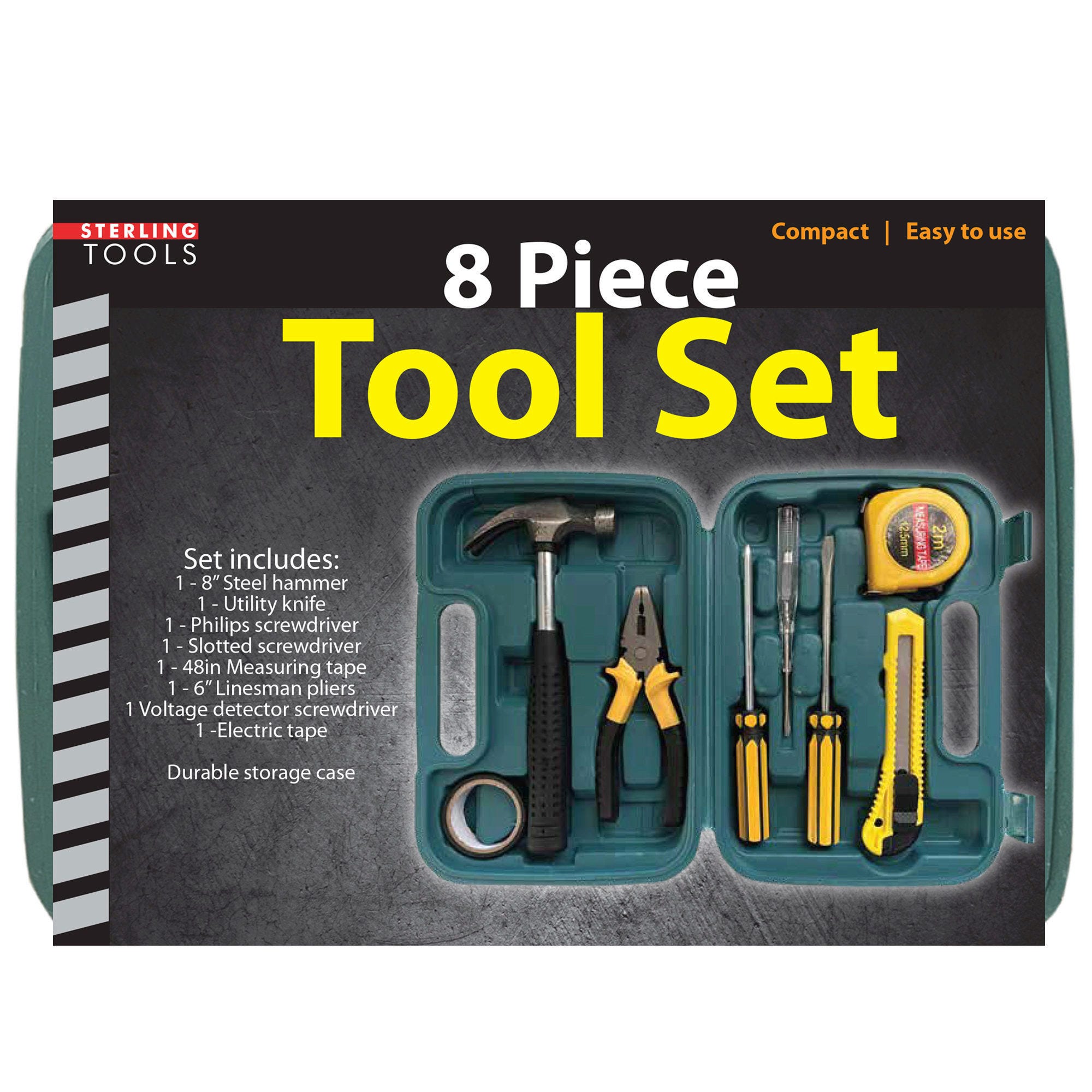 8 Piece TOOL Set in Box - Qty 4