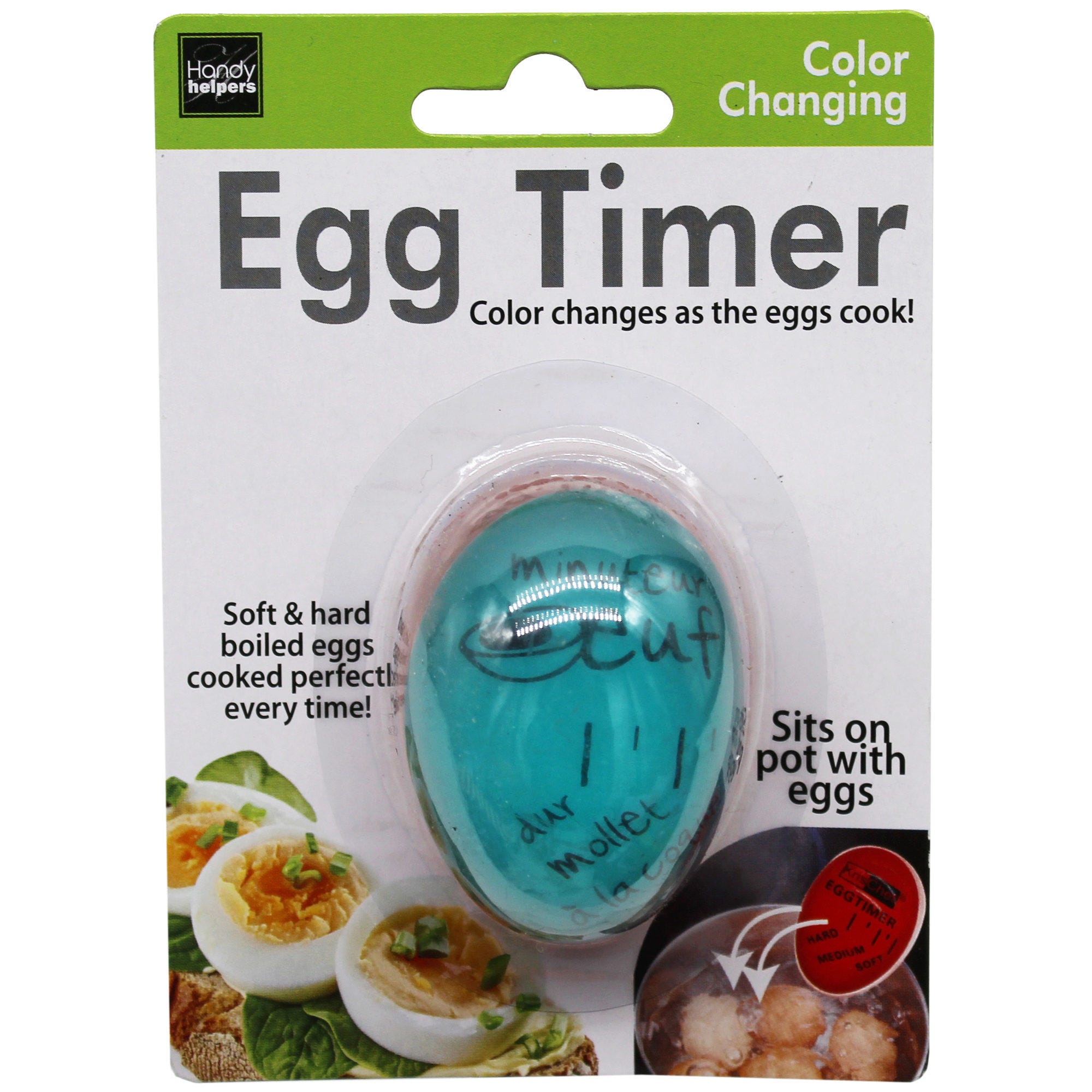 Assorted Red and Blue Color Changing Egg Timer - Qty 24