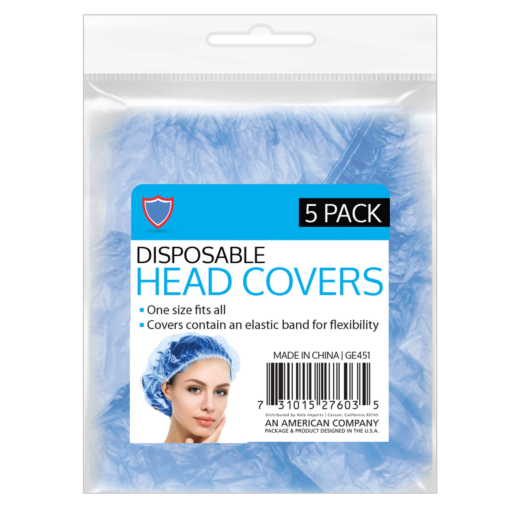 5 Piece Disposable Head Protector - Qty 48