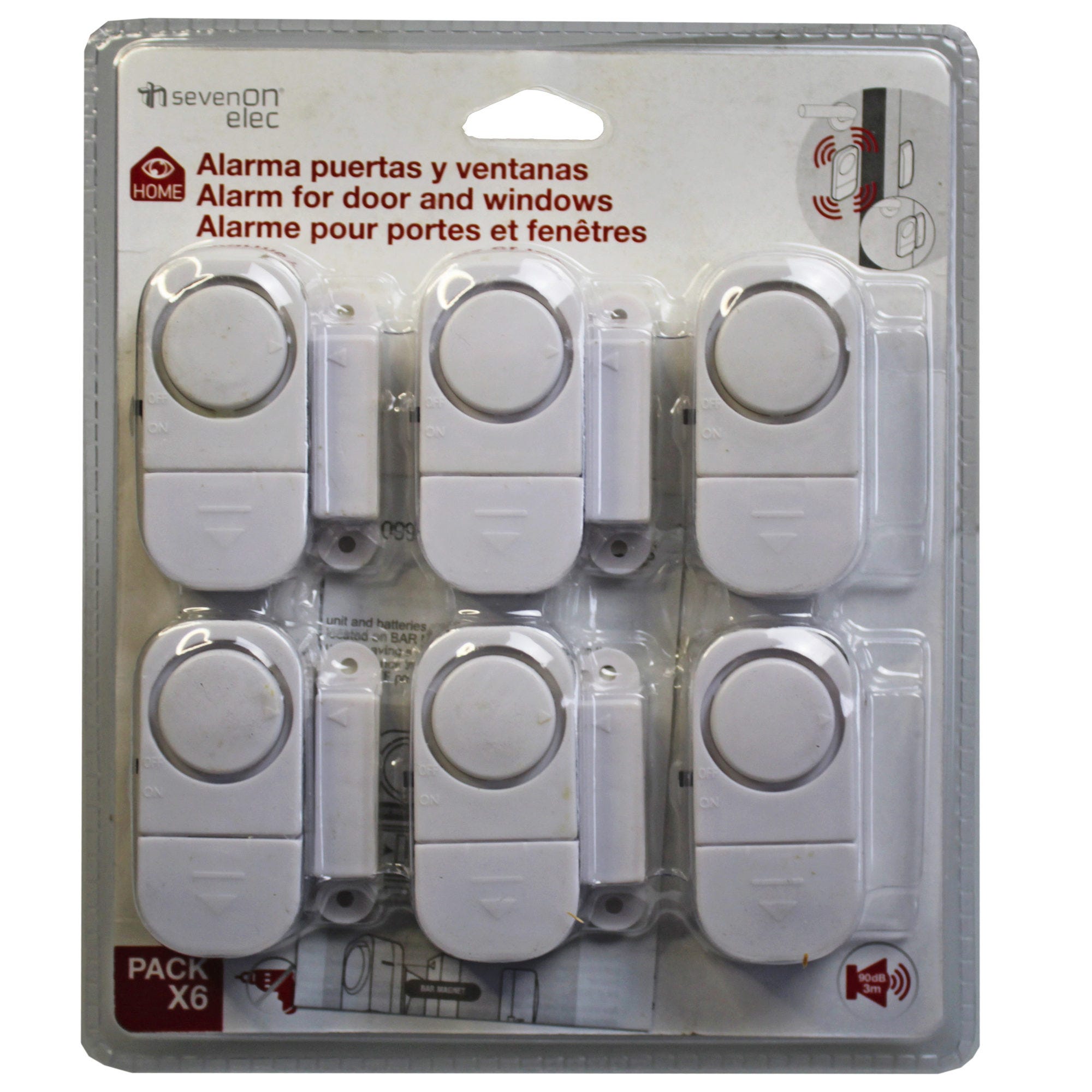 6 Piece Window Alarms - Qty 4