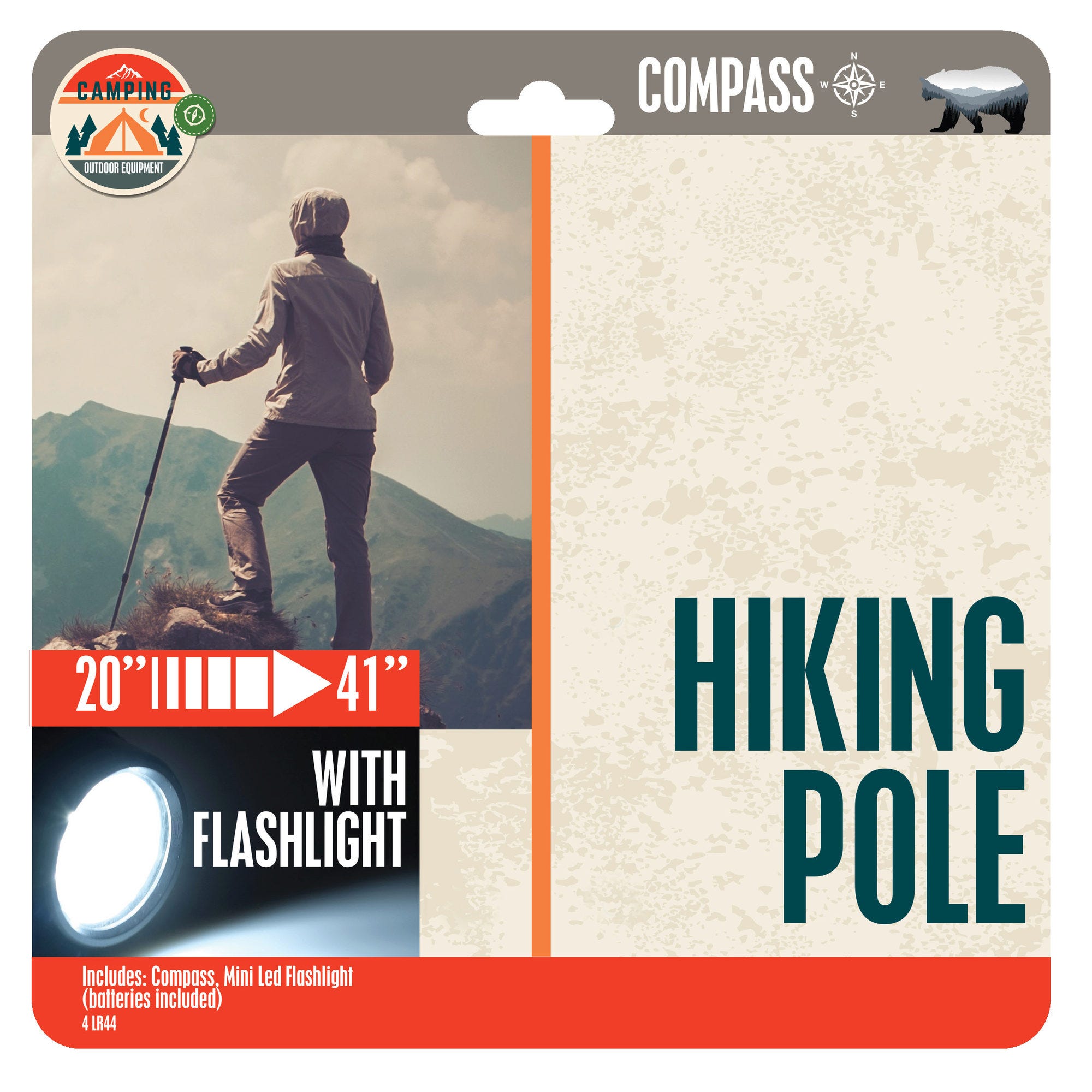 Walking and Hiking Pole - Qty 4