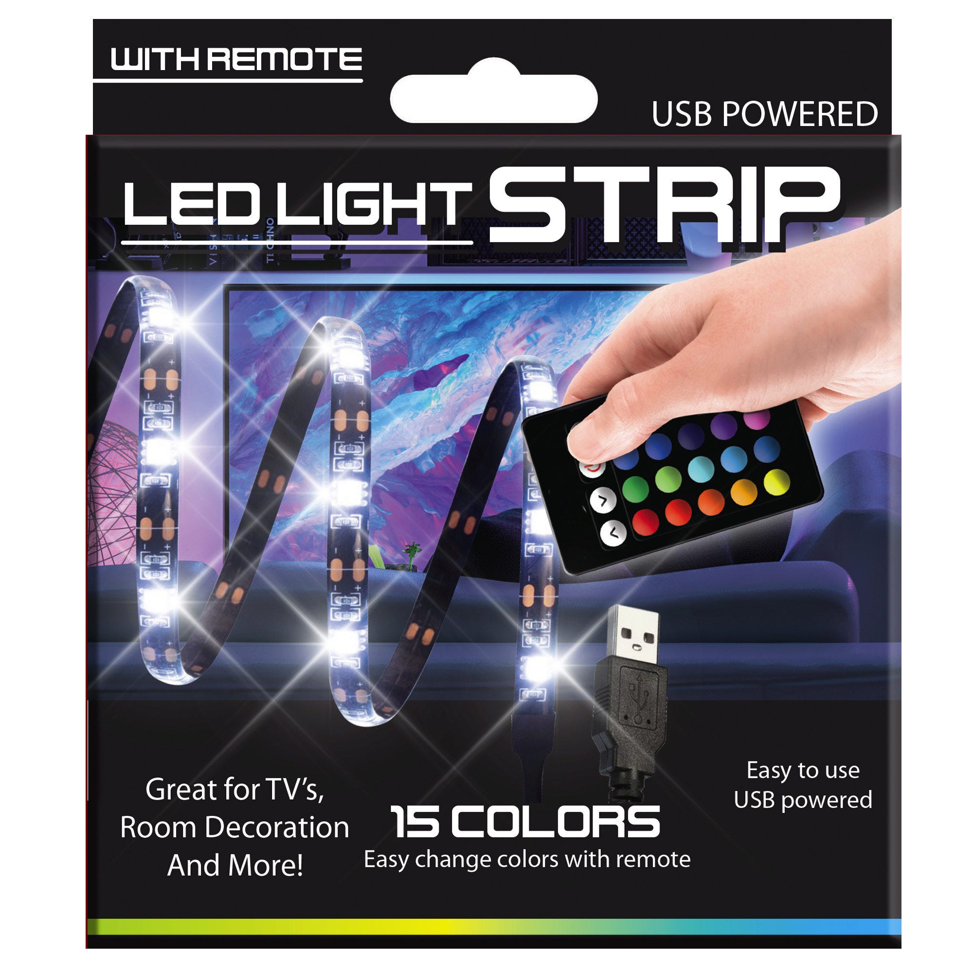 LED Light Strip with Remote - Qty 6